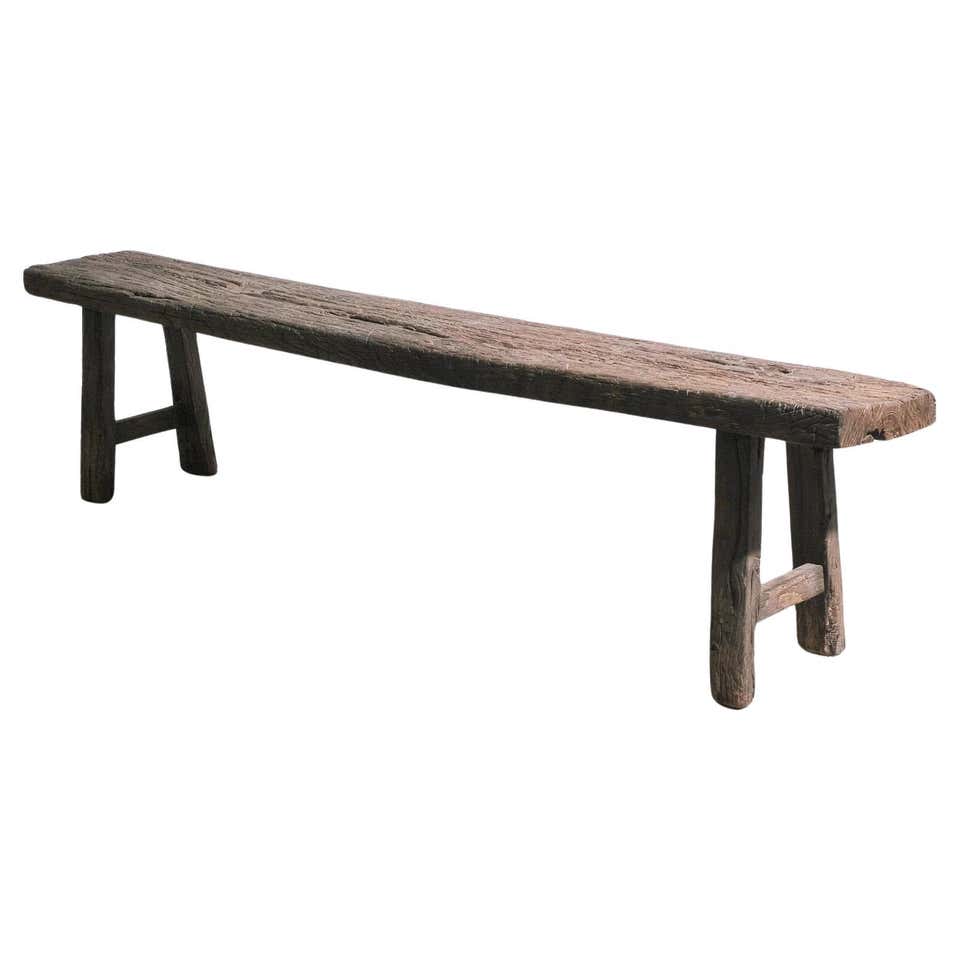 Antique Swedish Folk Art Bench, Rare Primitive Folk Art Furniture For ...