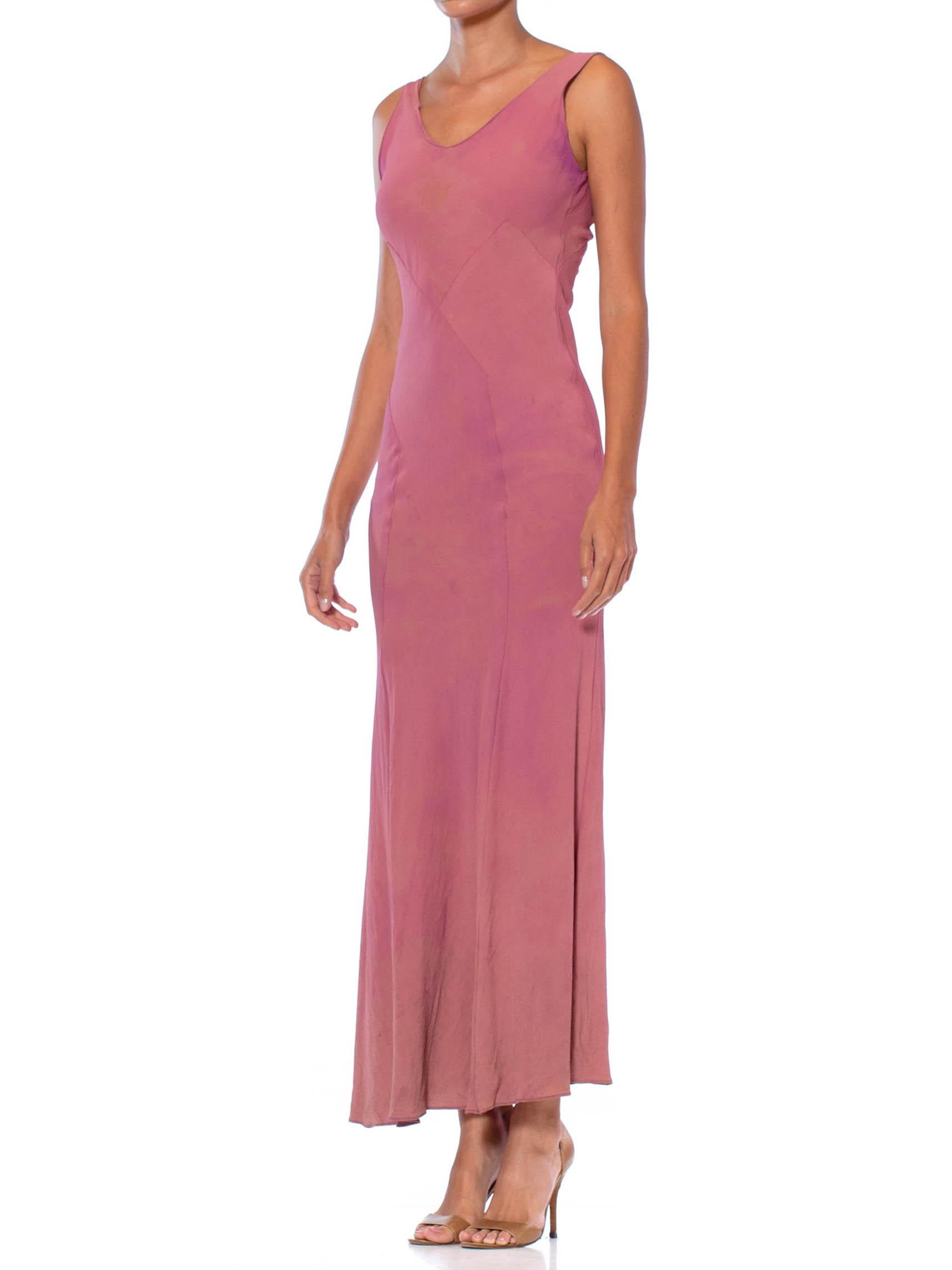 Lila Rayon-Krepp-Kleid im Vionnet-Stil, ingenious Twisting Bias, As- Damen im Angebot