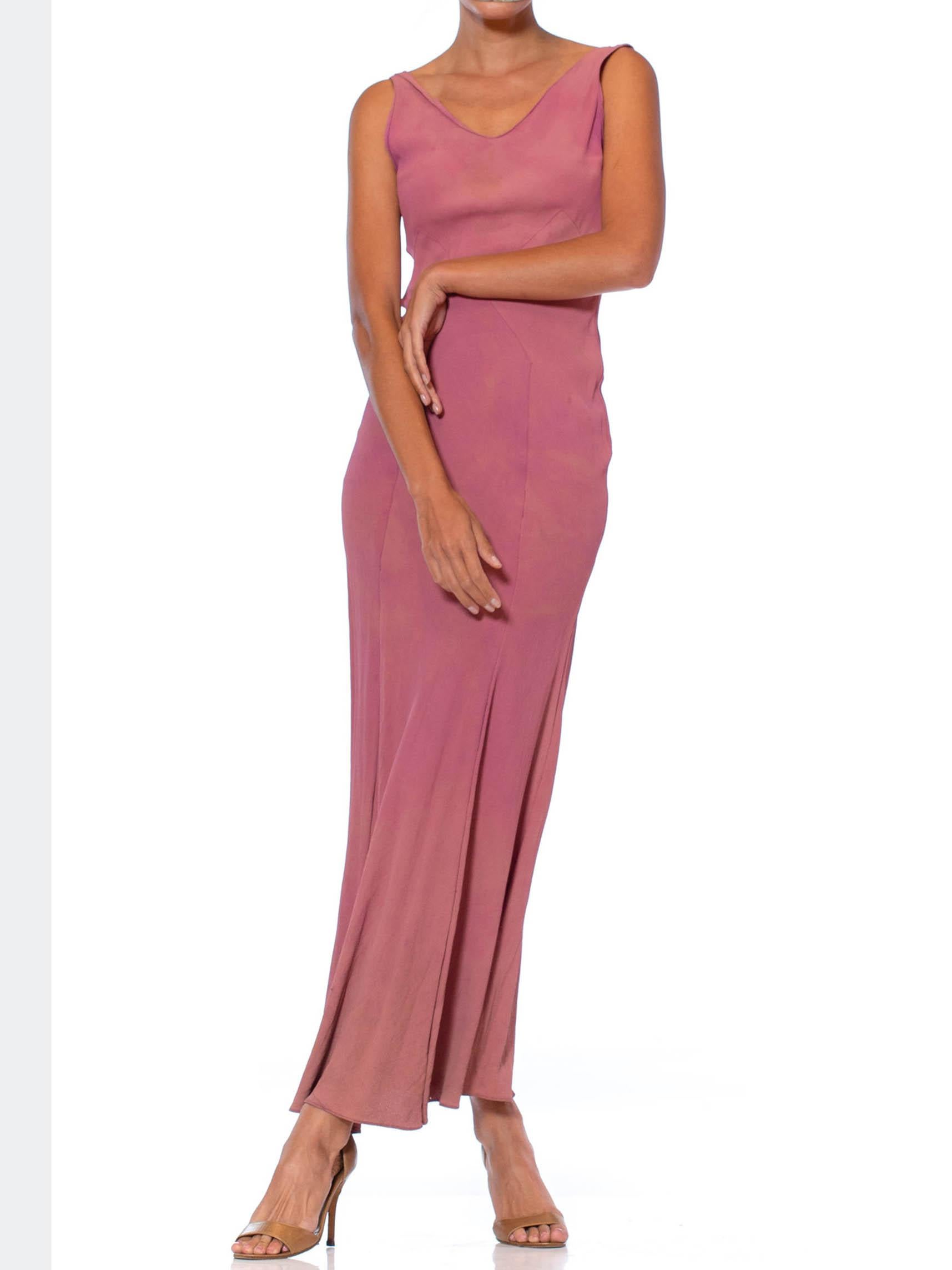 Lila Rayon-Krepp-Kleid im Vionnet-Stil, ingenious Twisting Bias, As- im Angebot 1