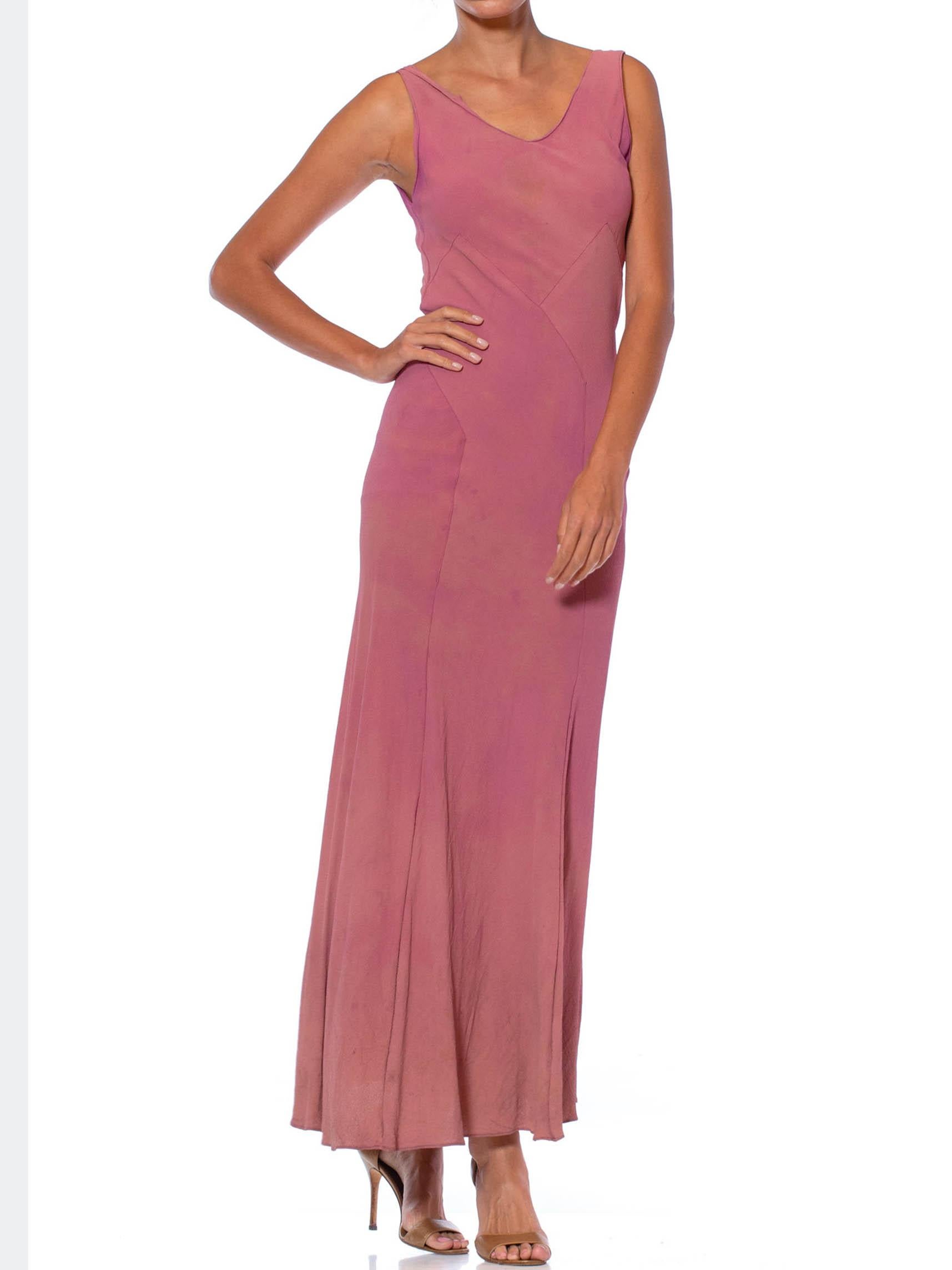 Lila Rayon-Krepp-Kleid im Vionnet-Stil, ingenious Twisting Bias, As- im Angebot 4