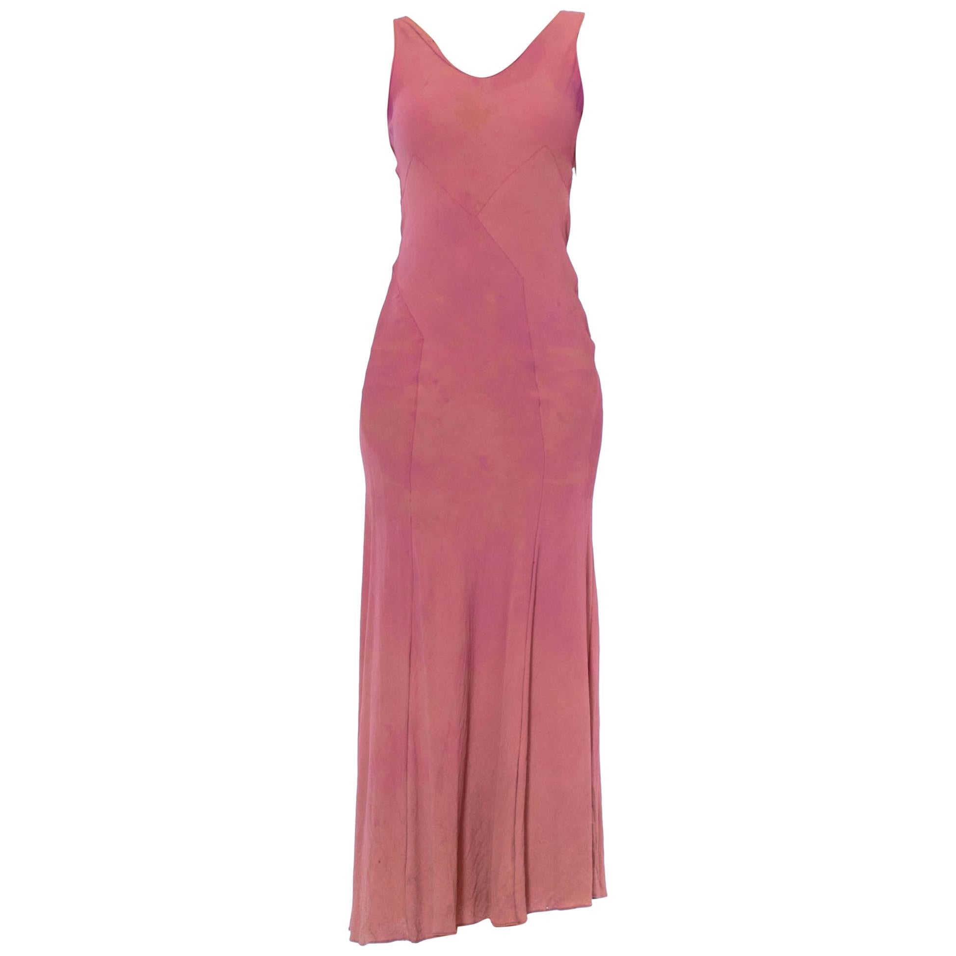 Lila Rayon-Krepp-Kleid im Vionnet-Stil, ingenious Twisting Bias, As- im Angebot