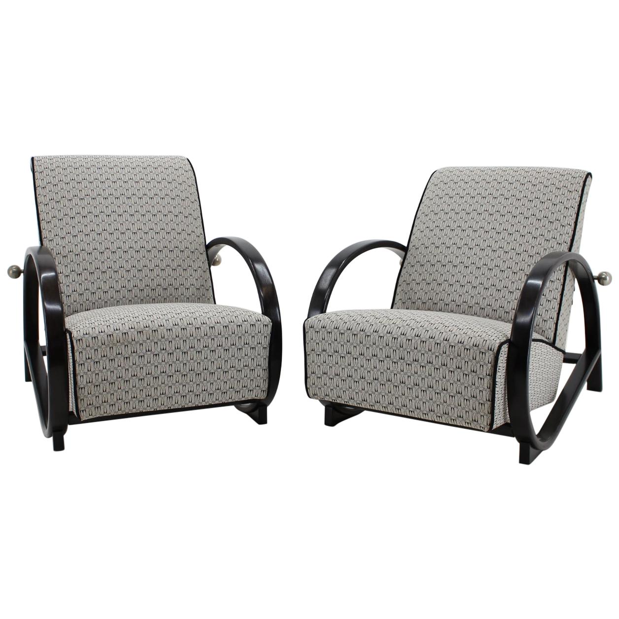 1930s Rare Art Deco Reclining Bentwood Armchair Set Of 2 At 1stdibs