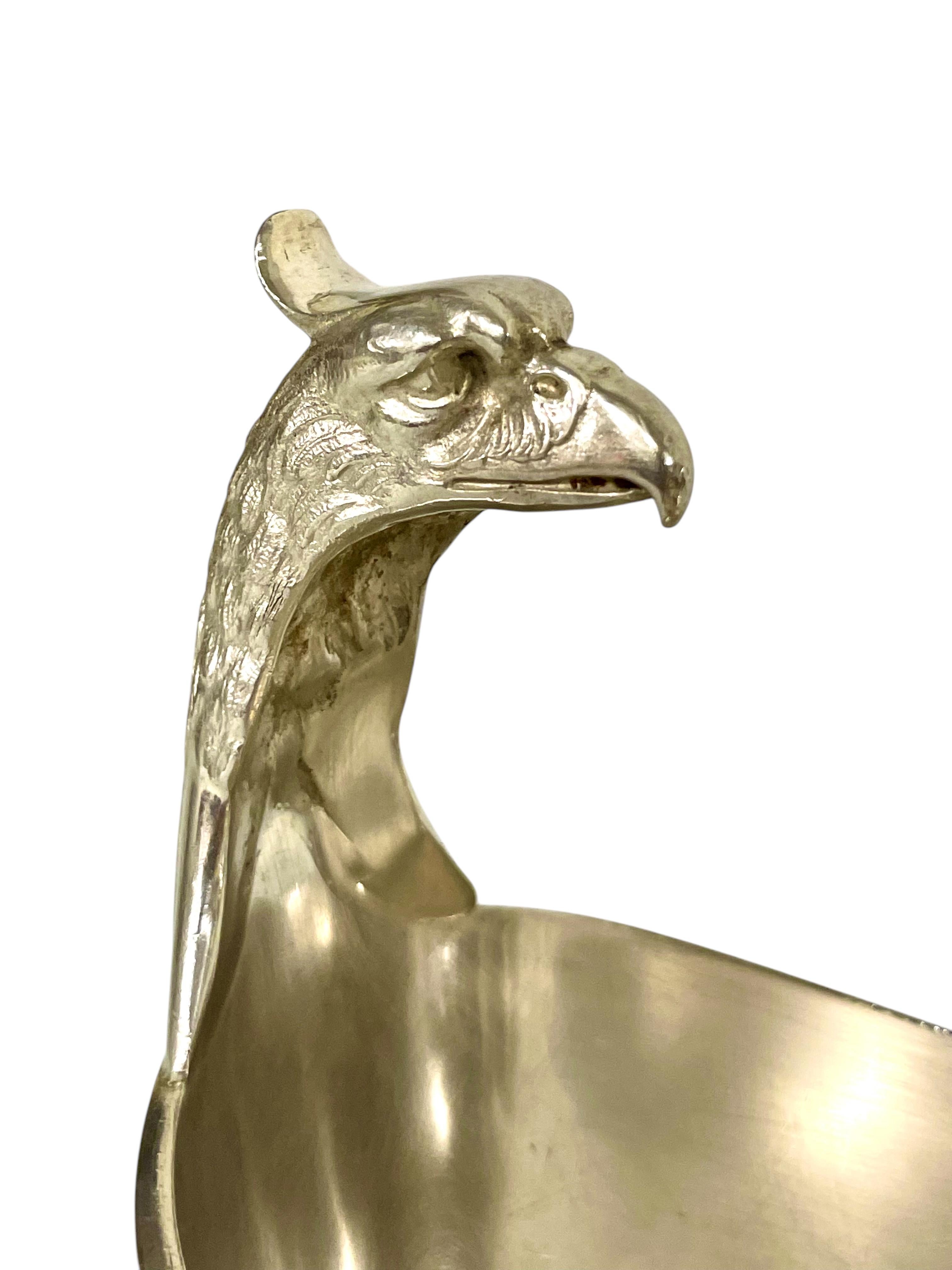 1930 Raro Christofle Gallia placcato in argento con manico a forma di aquila in vendita 8