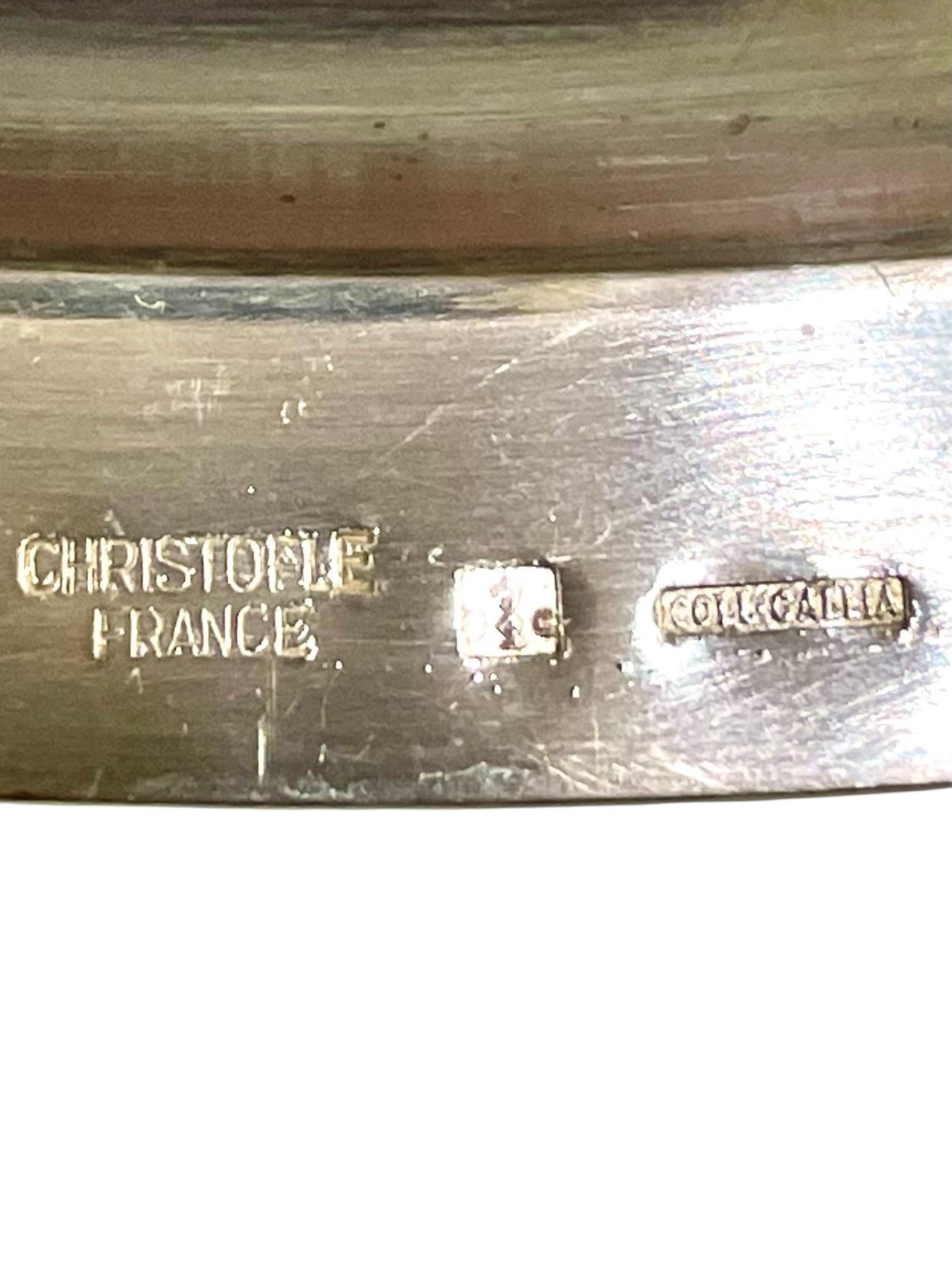 1930 Raro Christofle Gallia placcato in argento con manico a forma di aquila in vendita 11