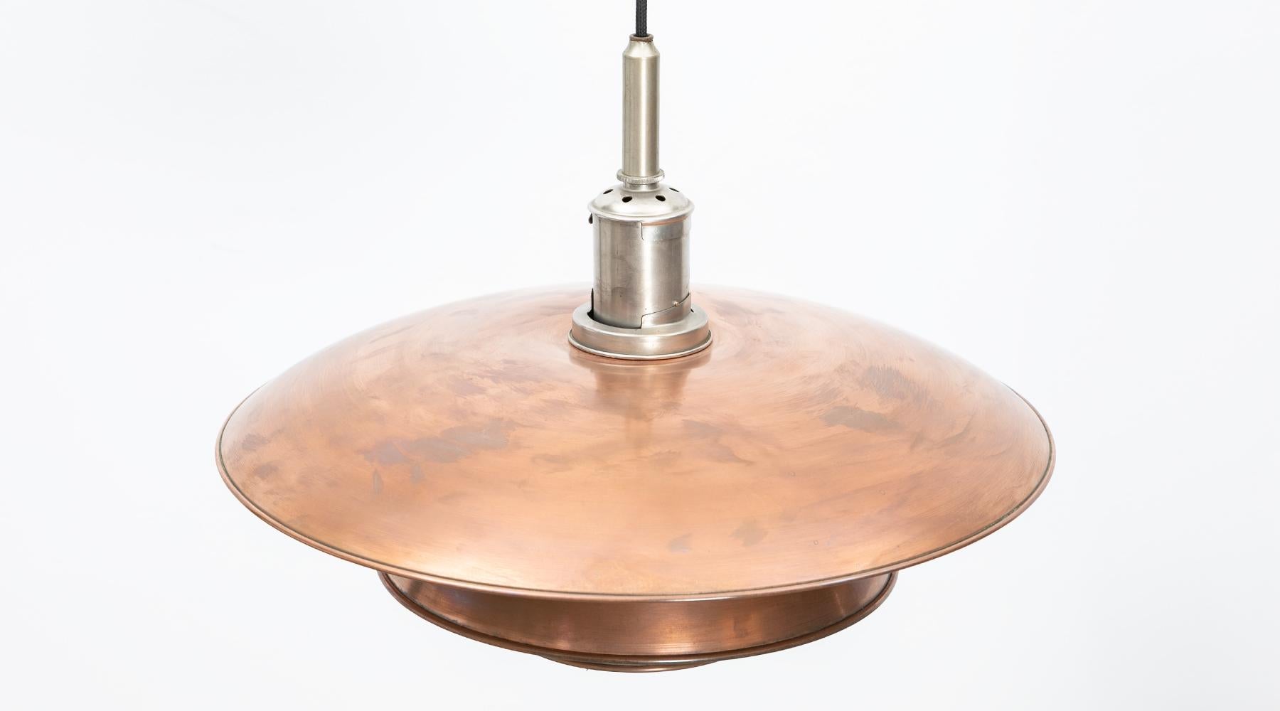 Mid-Century Modern 1930s Rare Copper Ceiling Lamp 5/5 by Poul Henningsen