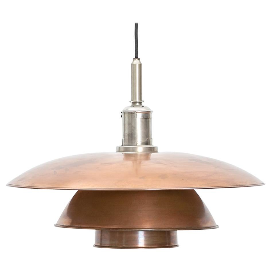 1930s Rare Copper Ceiling Lamp 5/5 by Poul Henningsen