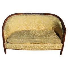 Used 1930's Rare French Art Deco Carved Canape/ Sofa