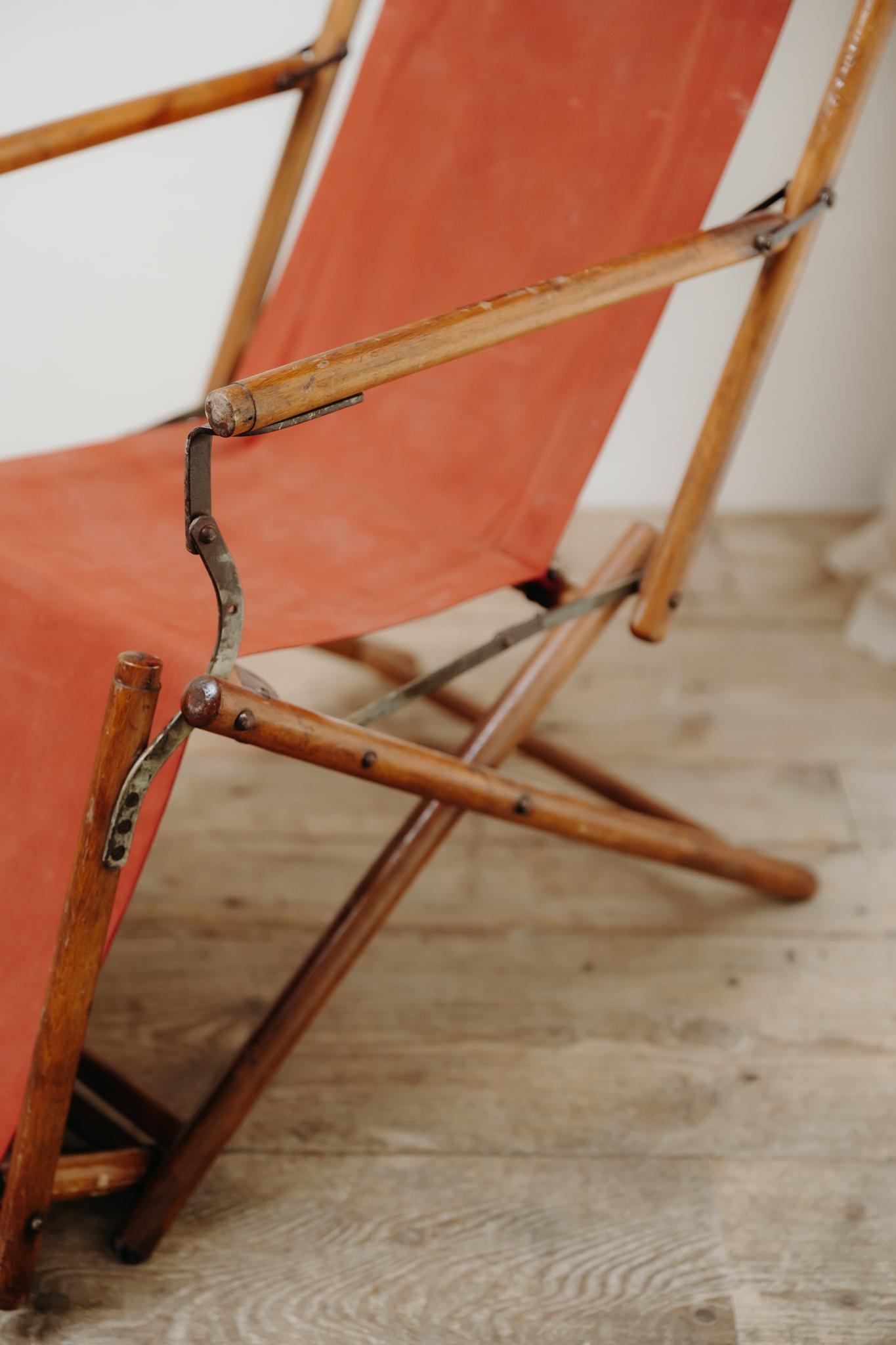 XX secolo sdraio relax 1930, pieghevole e reclinabile in vendita