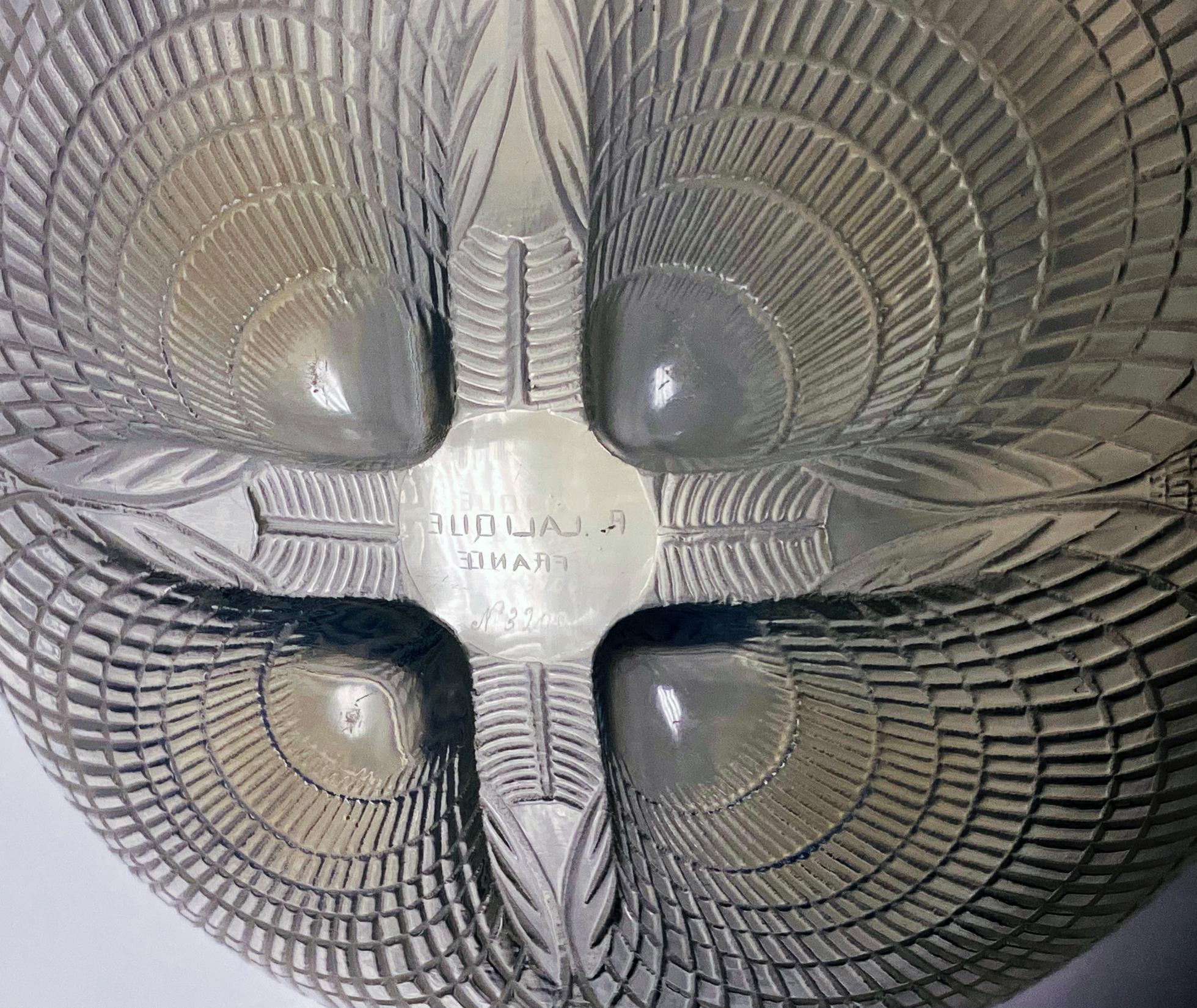 1930's René Lalique Opalescent Coquilles Bowl Number 3200 1