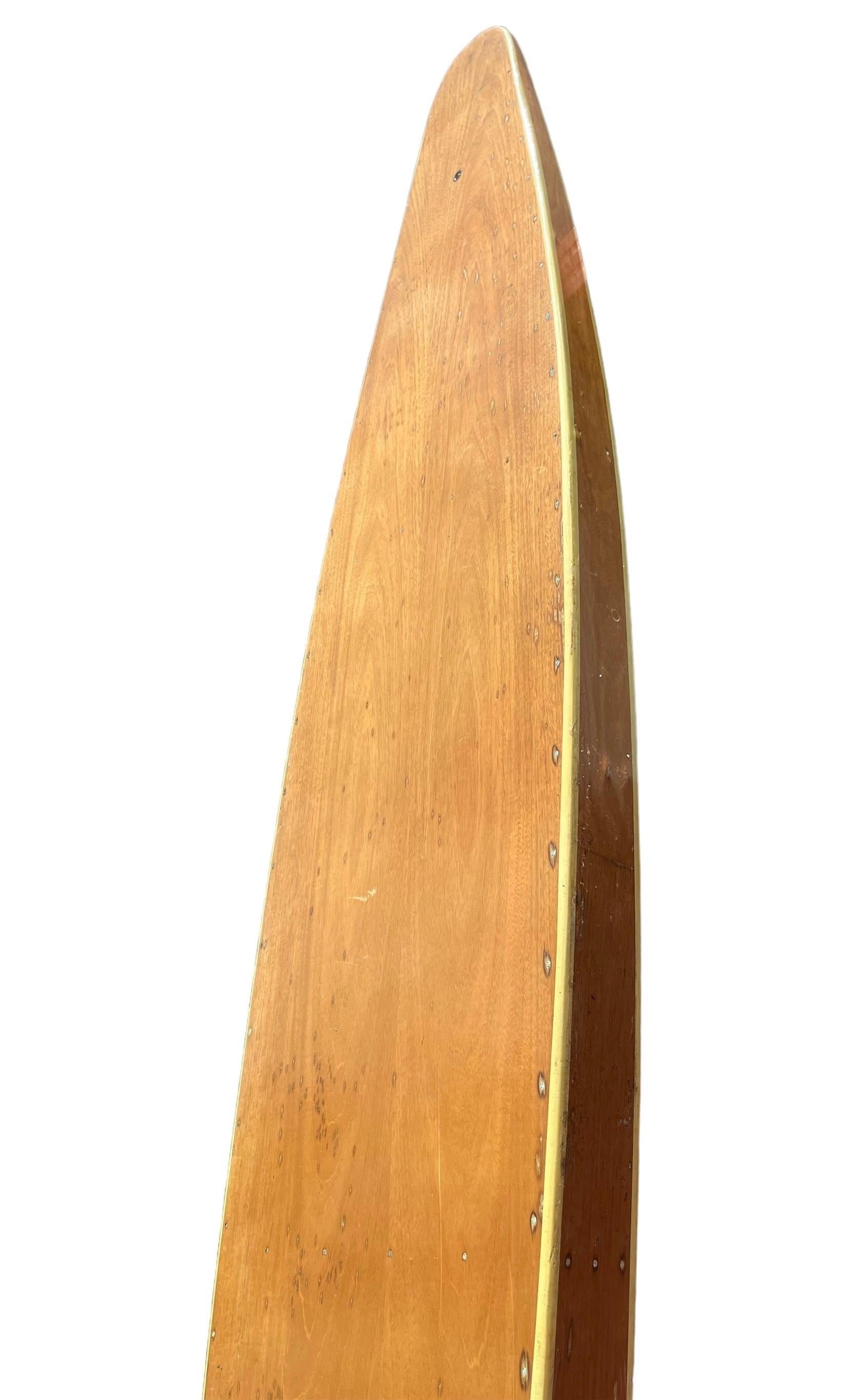American 1930s Replica Tom Blake hollow wooden surfboard For Sale
