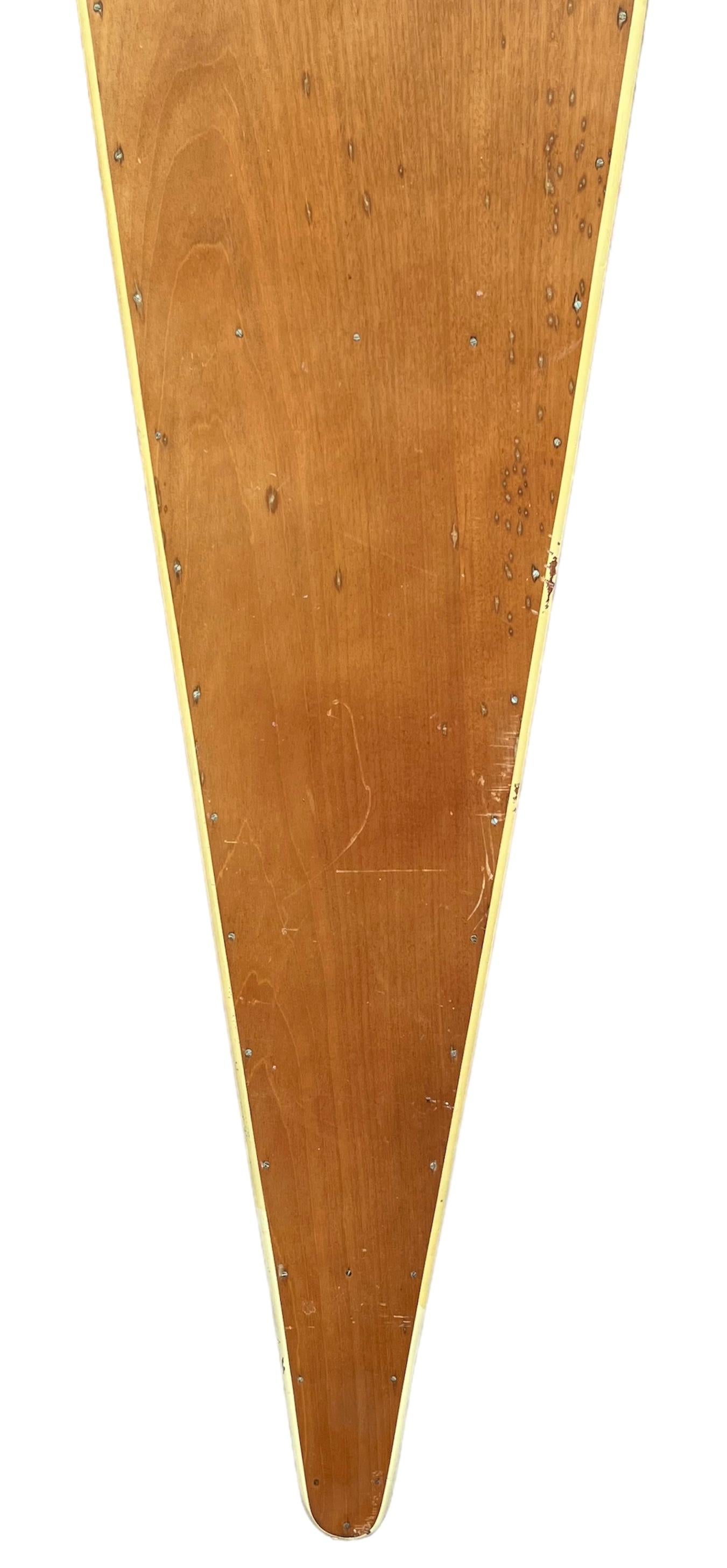 Metal 1930s Replica Tom Blake hollow wooden surfboard For Sale