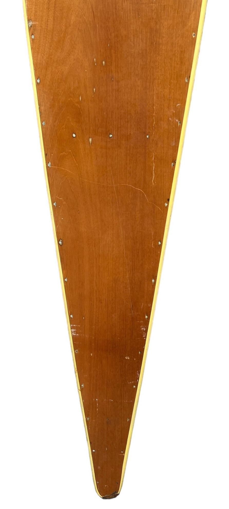 1930s Replica Tom Blake hollow wooden surfboard For Sale 1