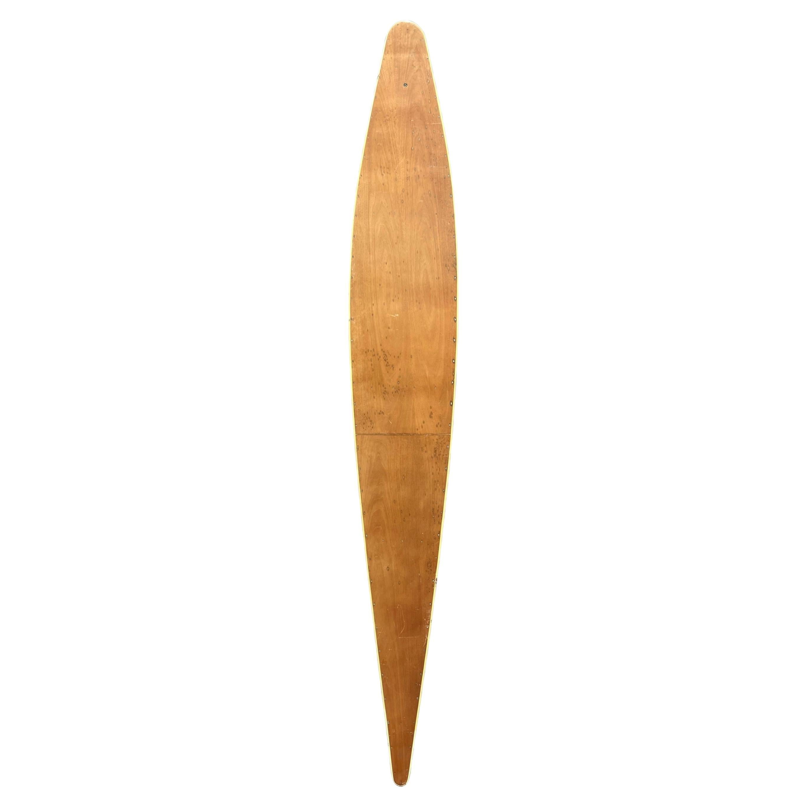 1930s Replica Tom Blake hollow wooden surfboard