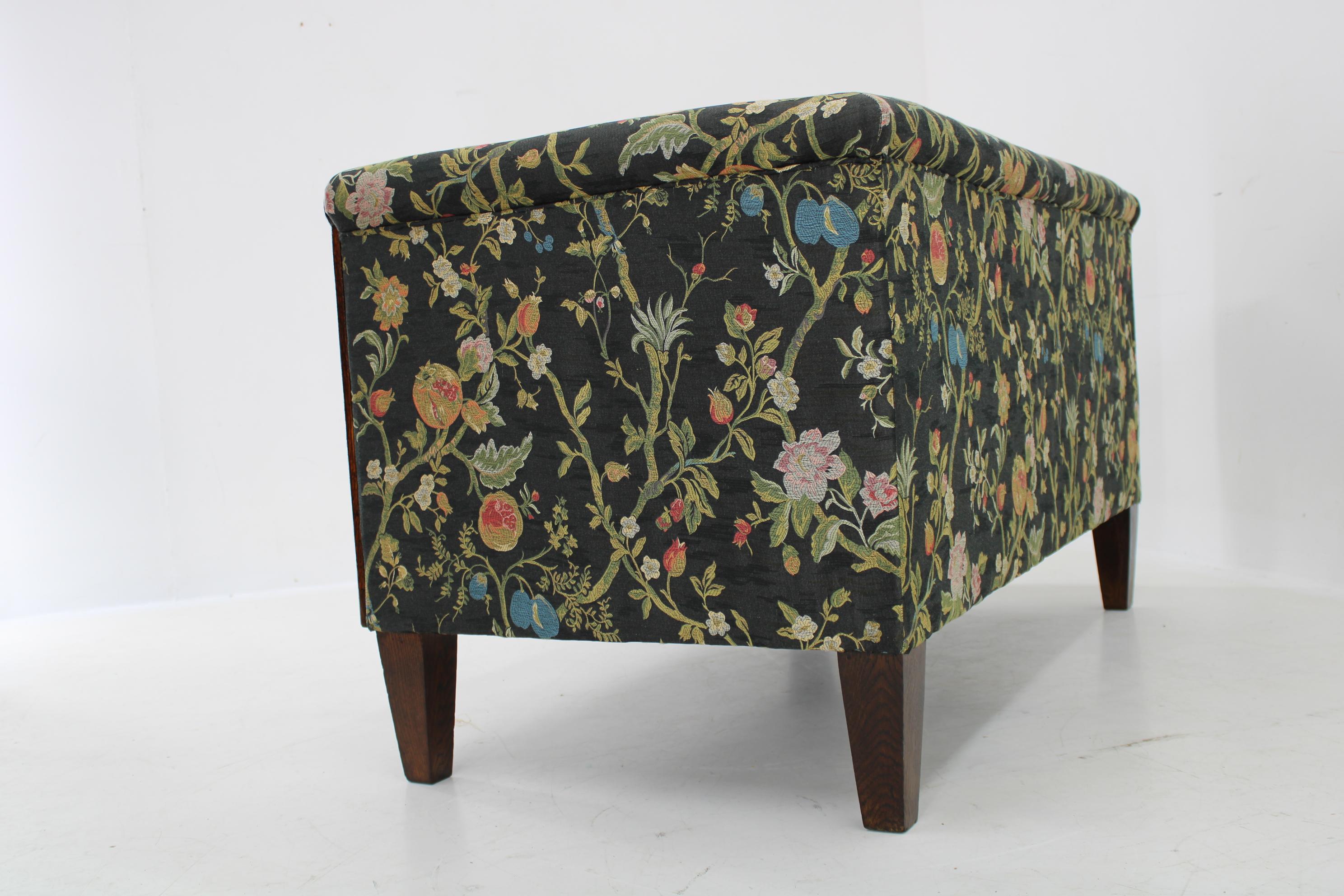 1930s Restored Art Deco 2-Seater Sofa , Czechoslovakia 1