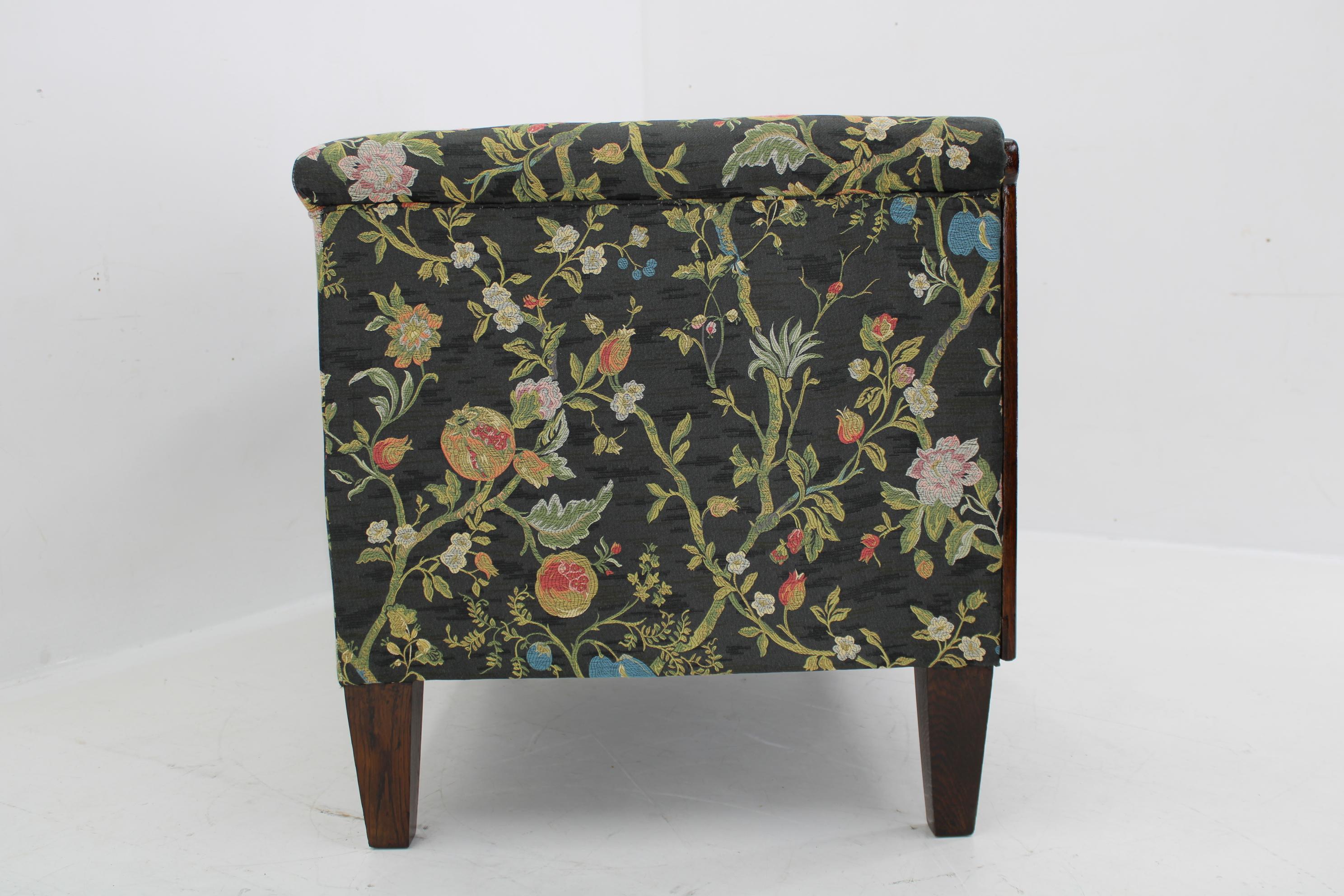 1930s Restored Art Deco 2-Seater Sofa , Czechoslovakia 3