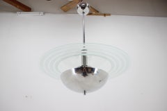 Lampadario Art Deco restaurato degli anni '30, Cecoslovacchia