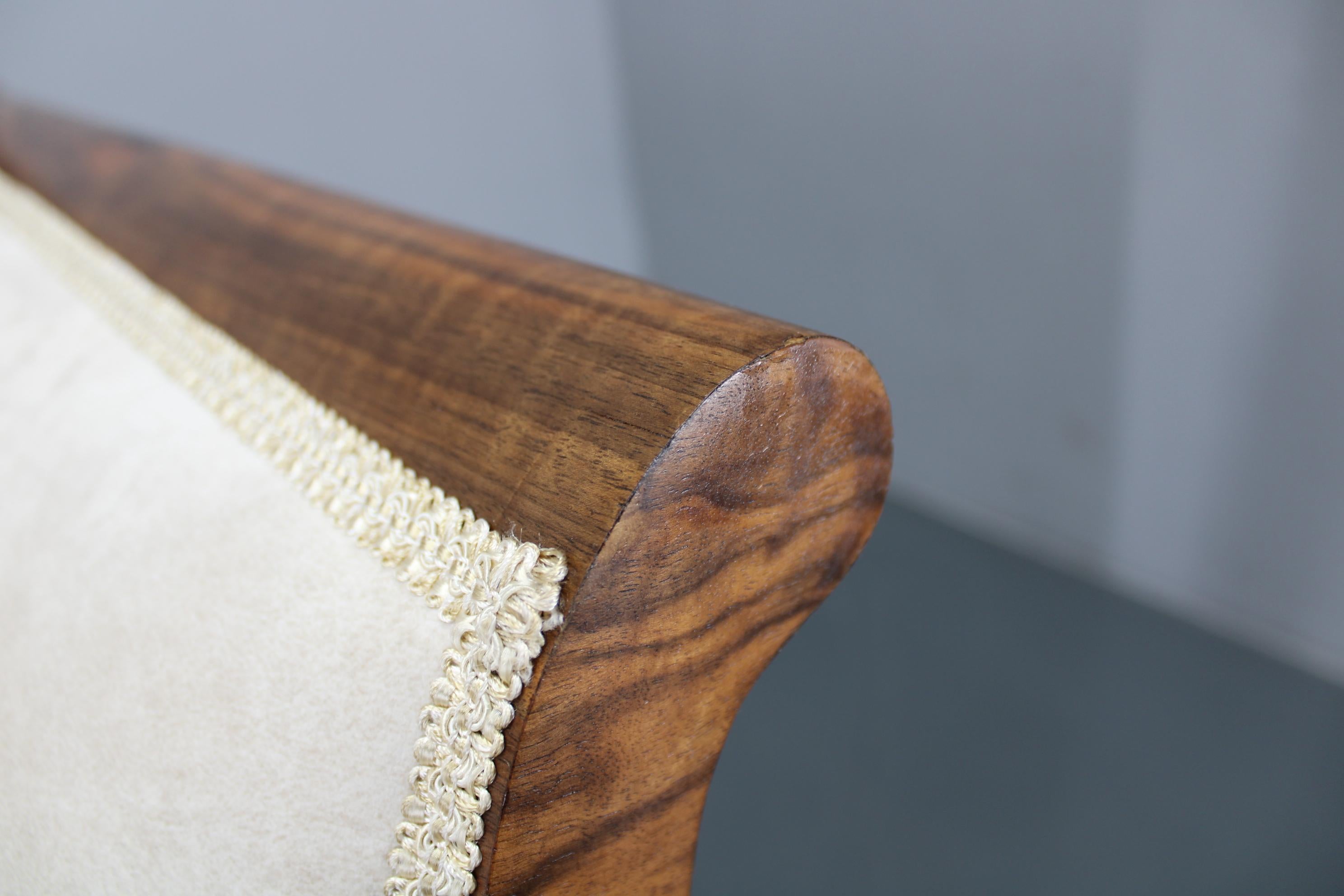 1930s Restored Art Deco Sofa, Czechoslovakia For Sale 12