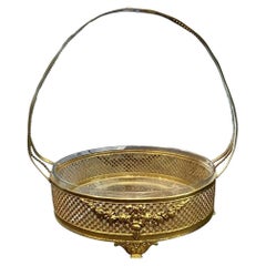 1930s Rococo Style Handled Basket