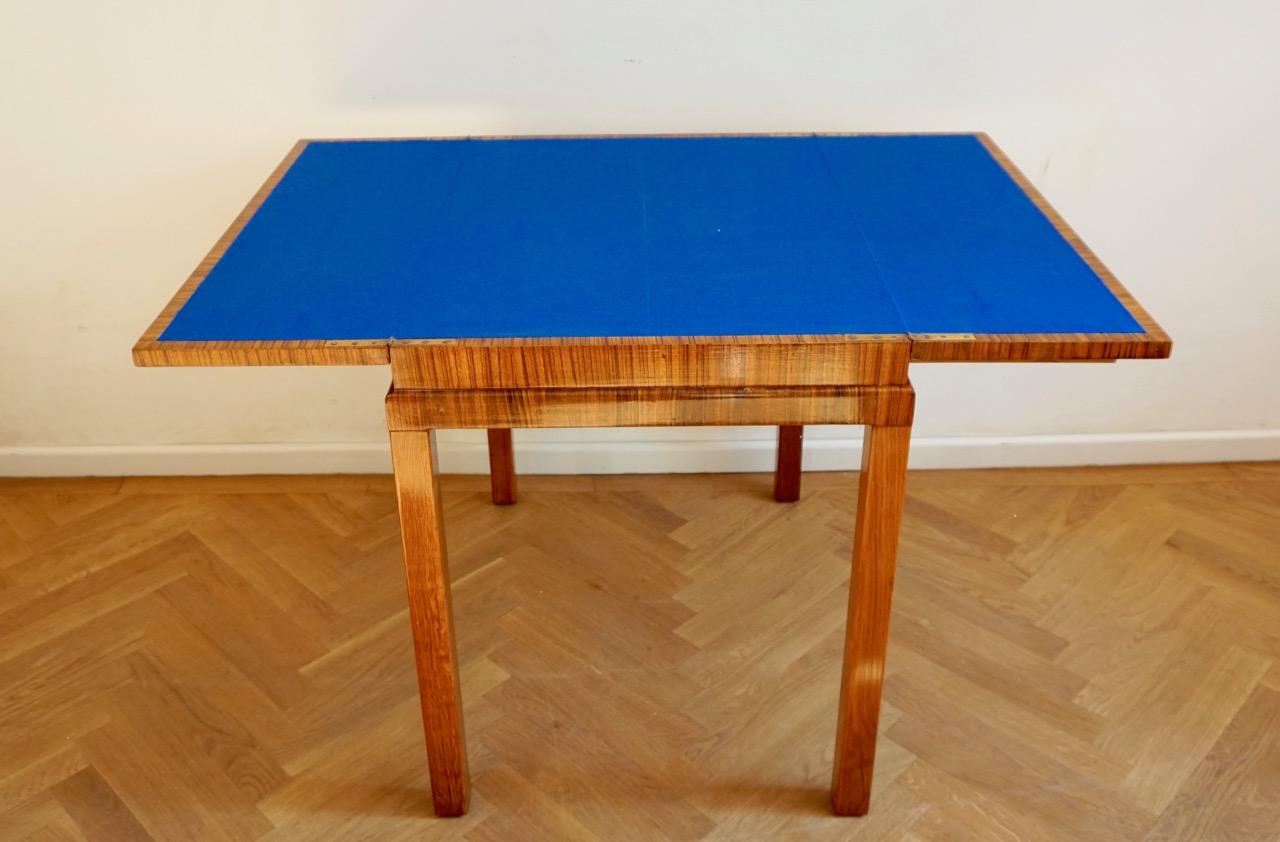 1930s Rosewood Game Table in the Style of Lajos Kozma For Sale 4