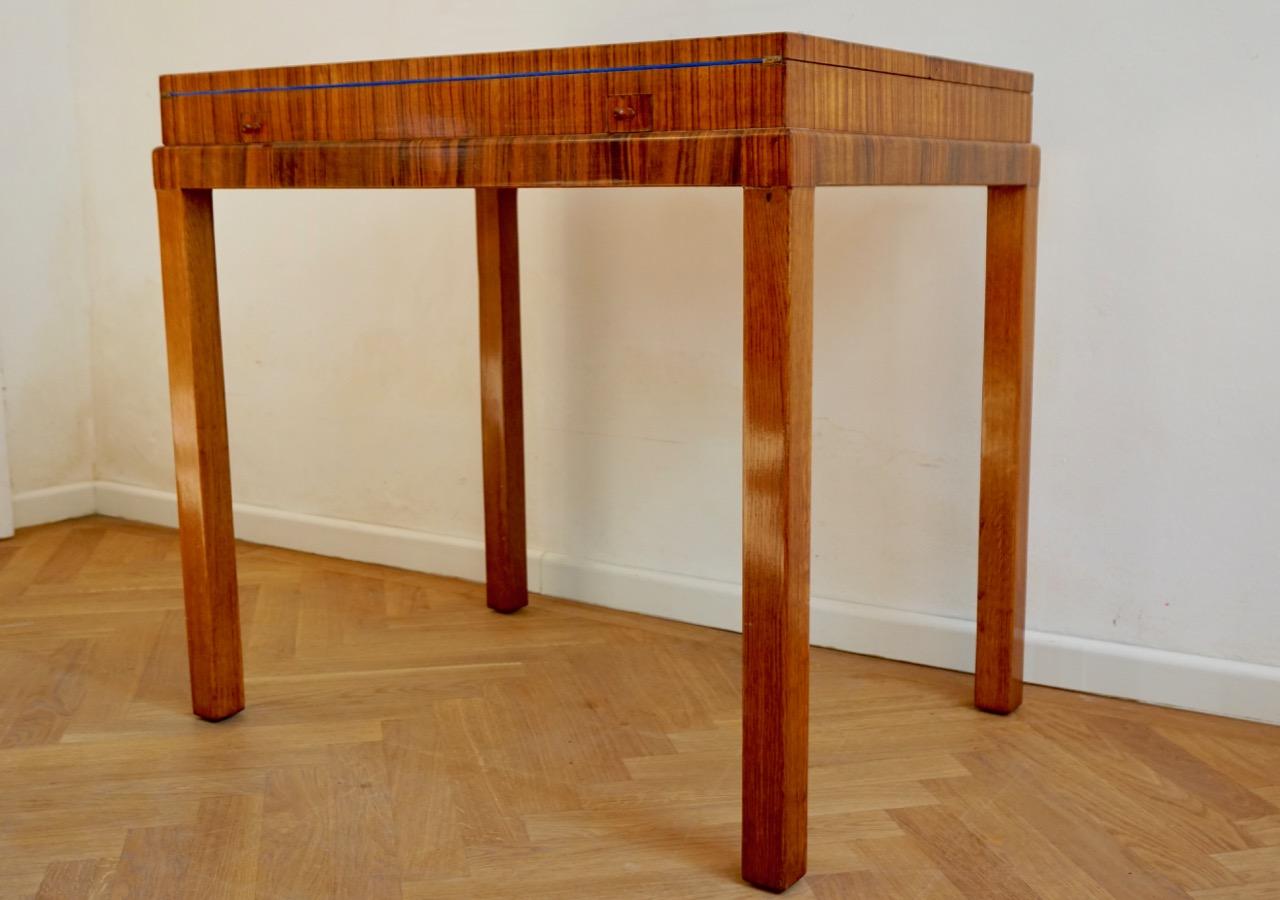 1930s Rosewood Game Table in the Style of Lajos Kozma For Sale 6