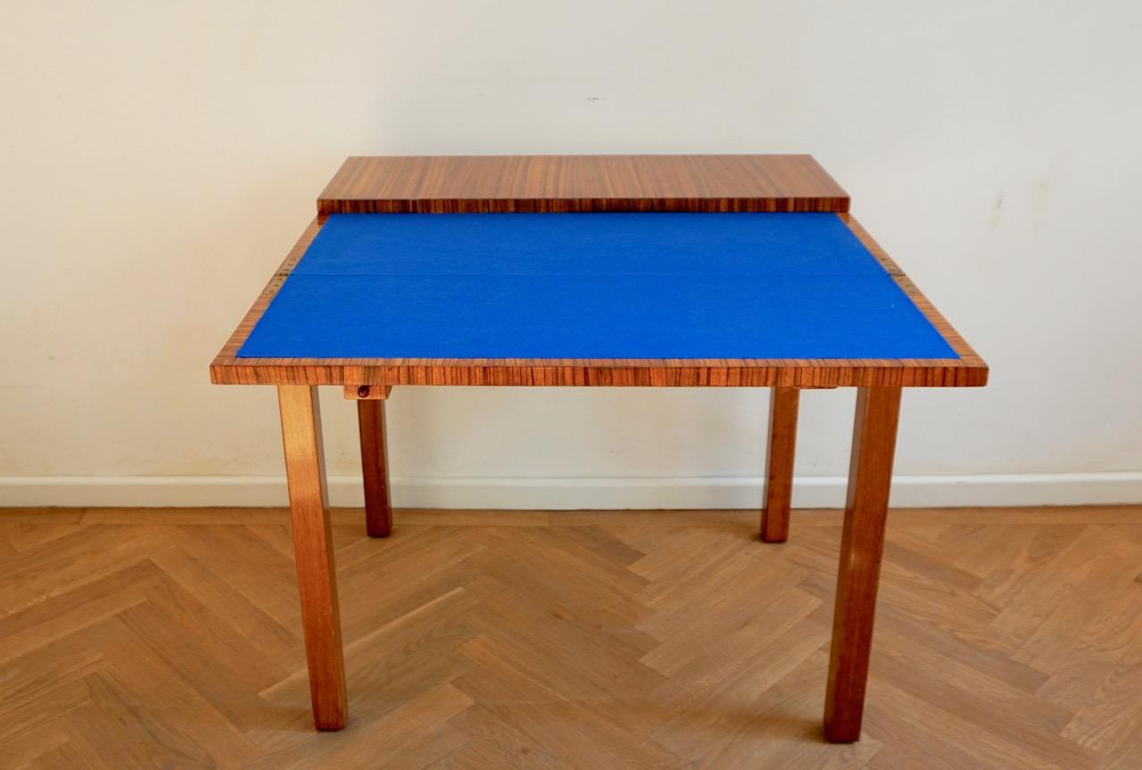 1930s Rosewood Game Table in the Style of Lajos Kozma For Sale 7