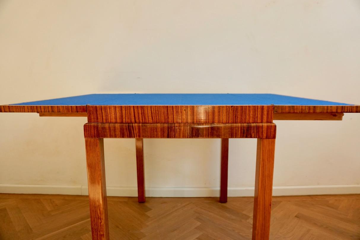 1930s Rosewood Game Table in the Style of Lajos Kozma For Sale 8