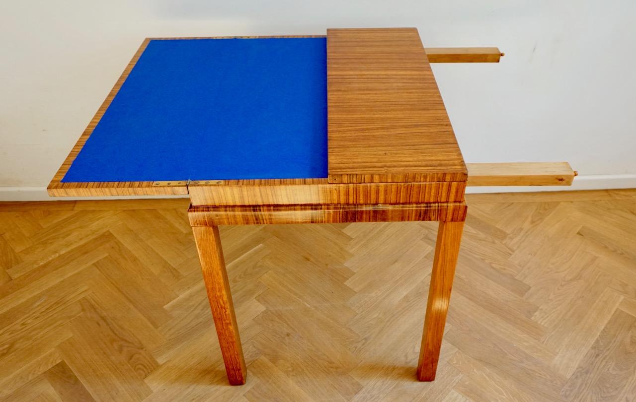 1930s Rosewood Game Table in the Style of Lajos Kozma For Sale 3