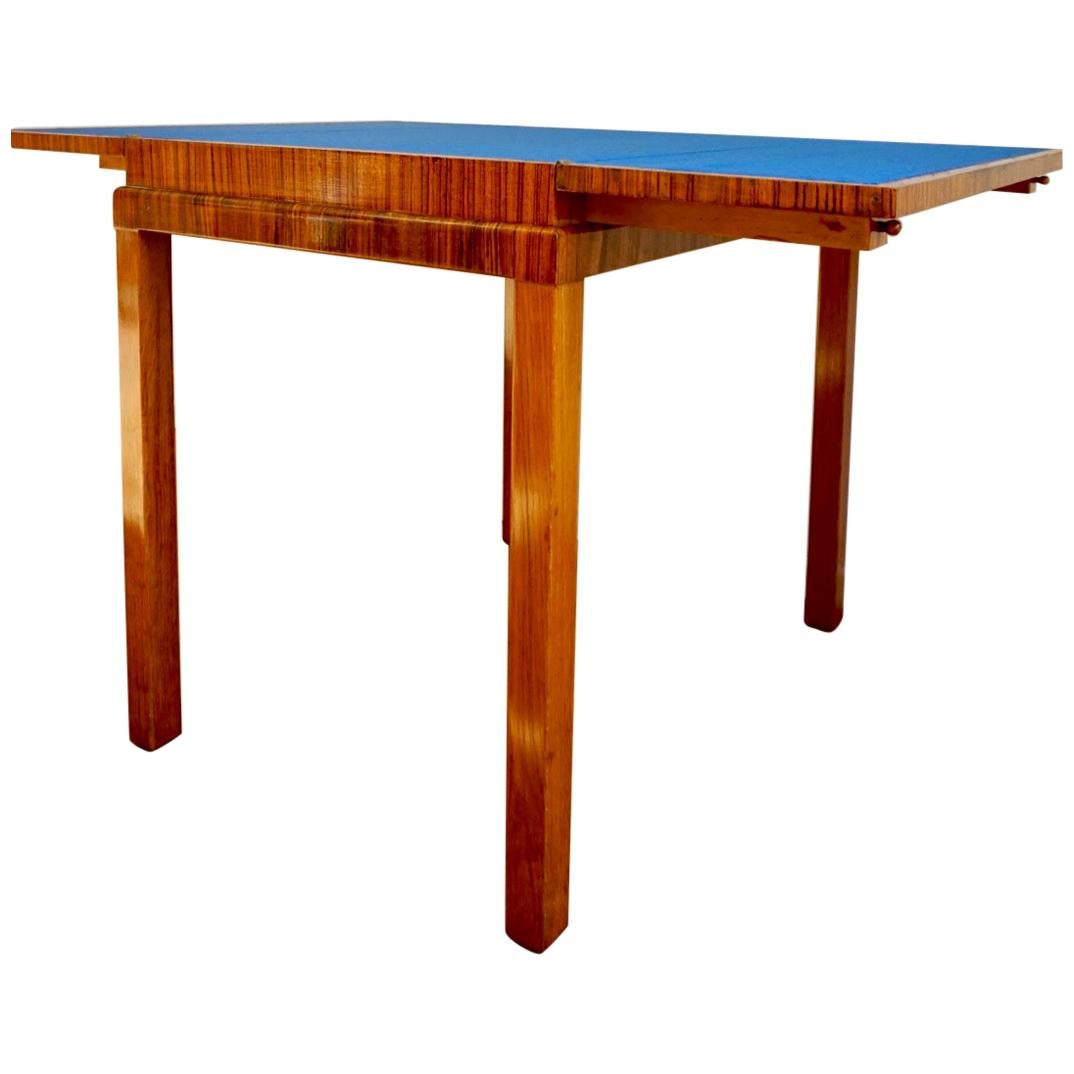 1930s Rosewood Game Table in the Style of Lajos Kozma For Sale