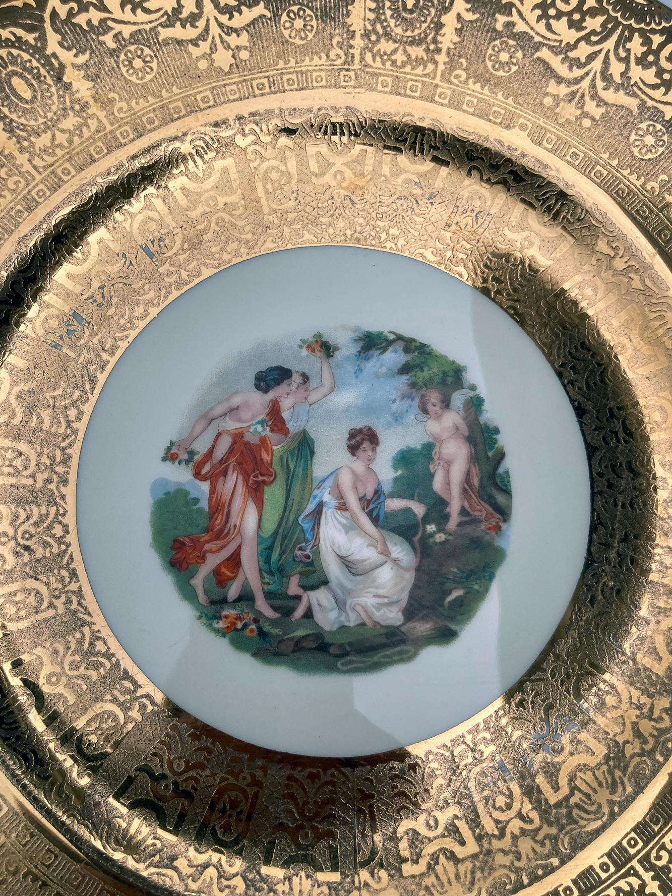 1930 Royal China Platos con borde dorado - Set de 12 en venta 8