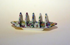 1930s Royal Winton Toast Rack Queen Anne Needlepoint Pattern Made in England