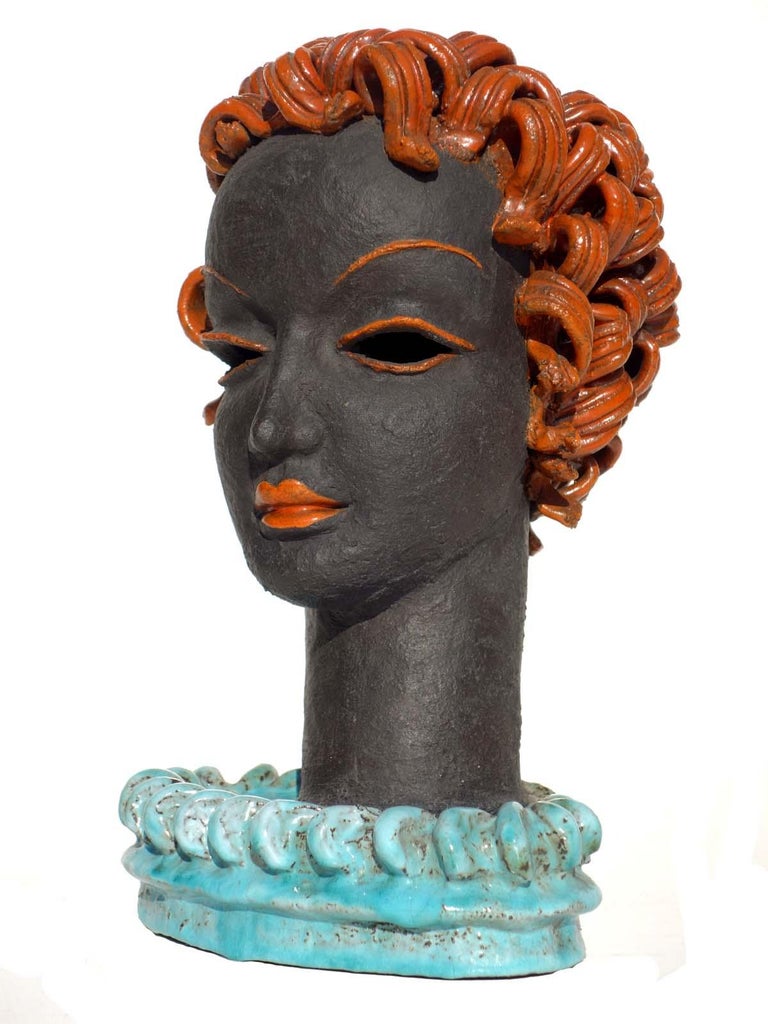 1930s Rudolf Knörlein Goldscheider Art Deco Figure Woman Ceramic in vendita  su 1stDibs Italia, image size:768x1024