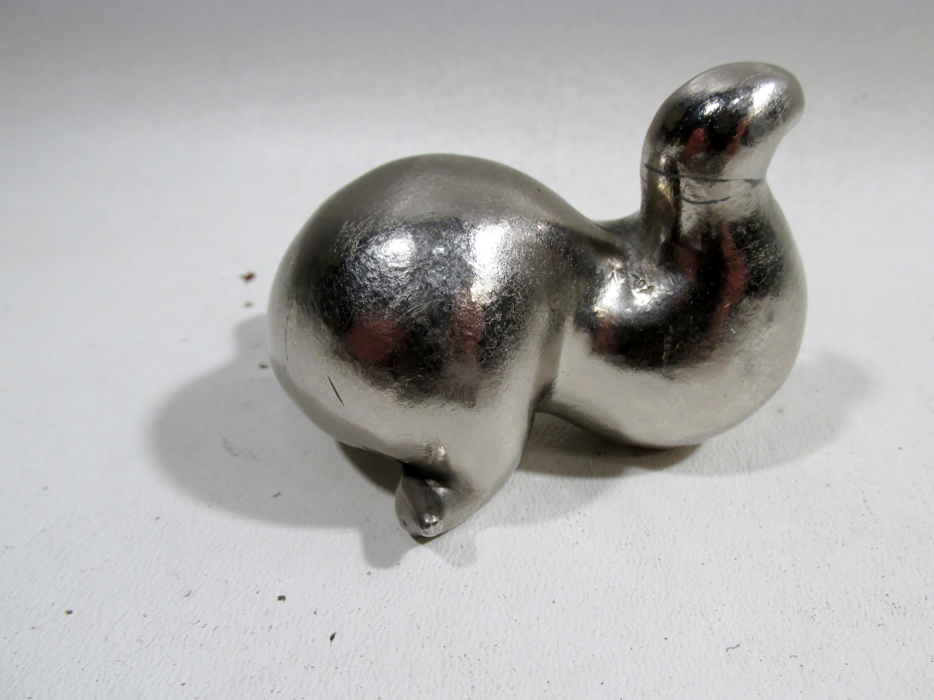 Steel 1930s Russel Wright Original Whoozoo Seal Paperweight Circus Animal Series