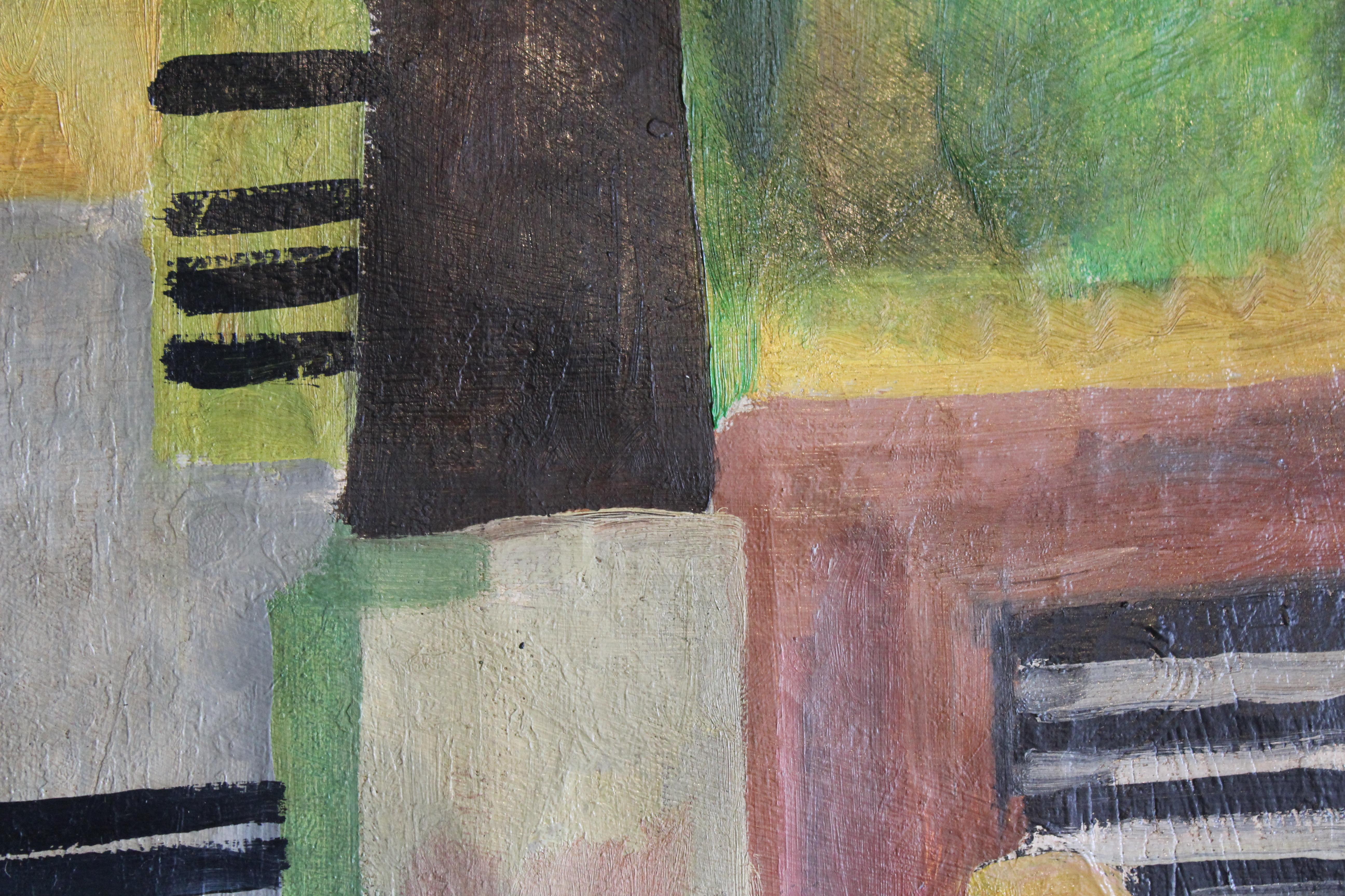 Bois Peinture abstraite constructiviste russe des années 1930