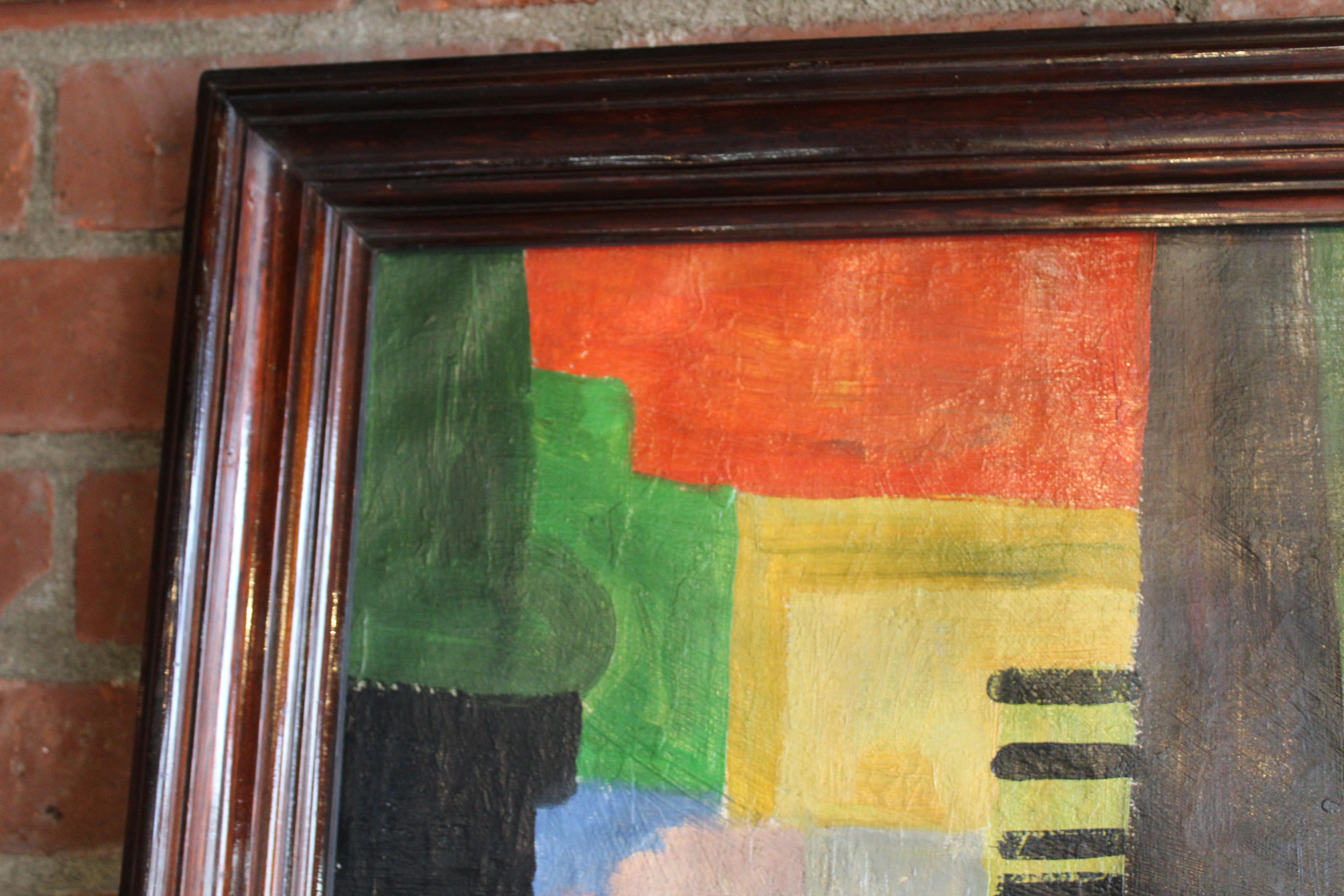 Milieu du XXe siècle Peinture abstraite constructiviste russe des années 1930