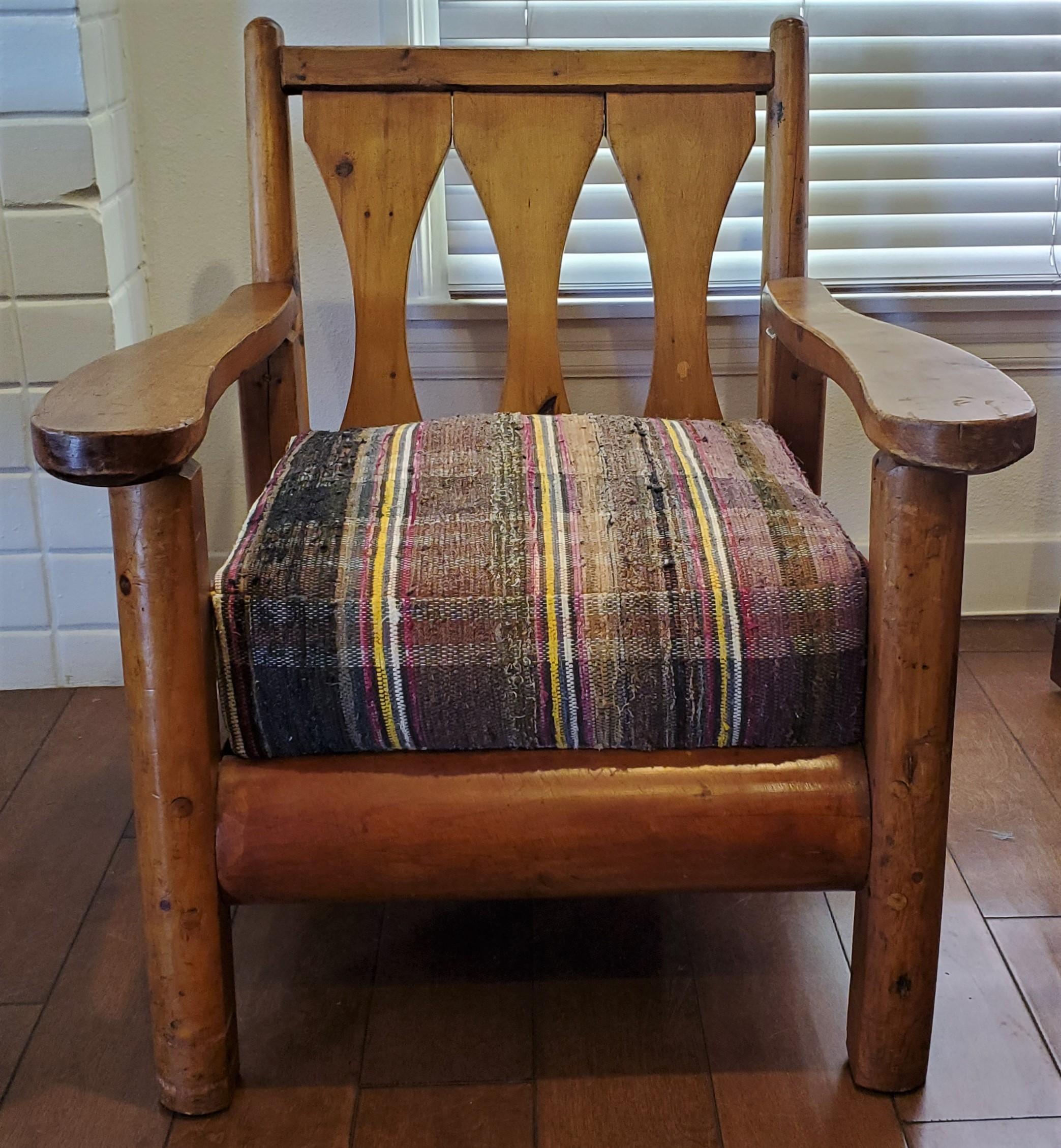 rag rug chair