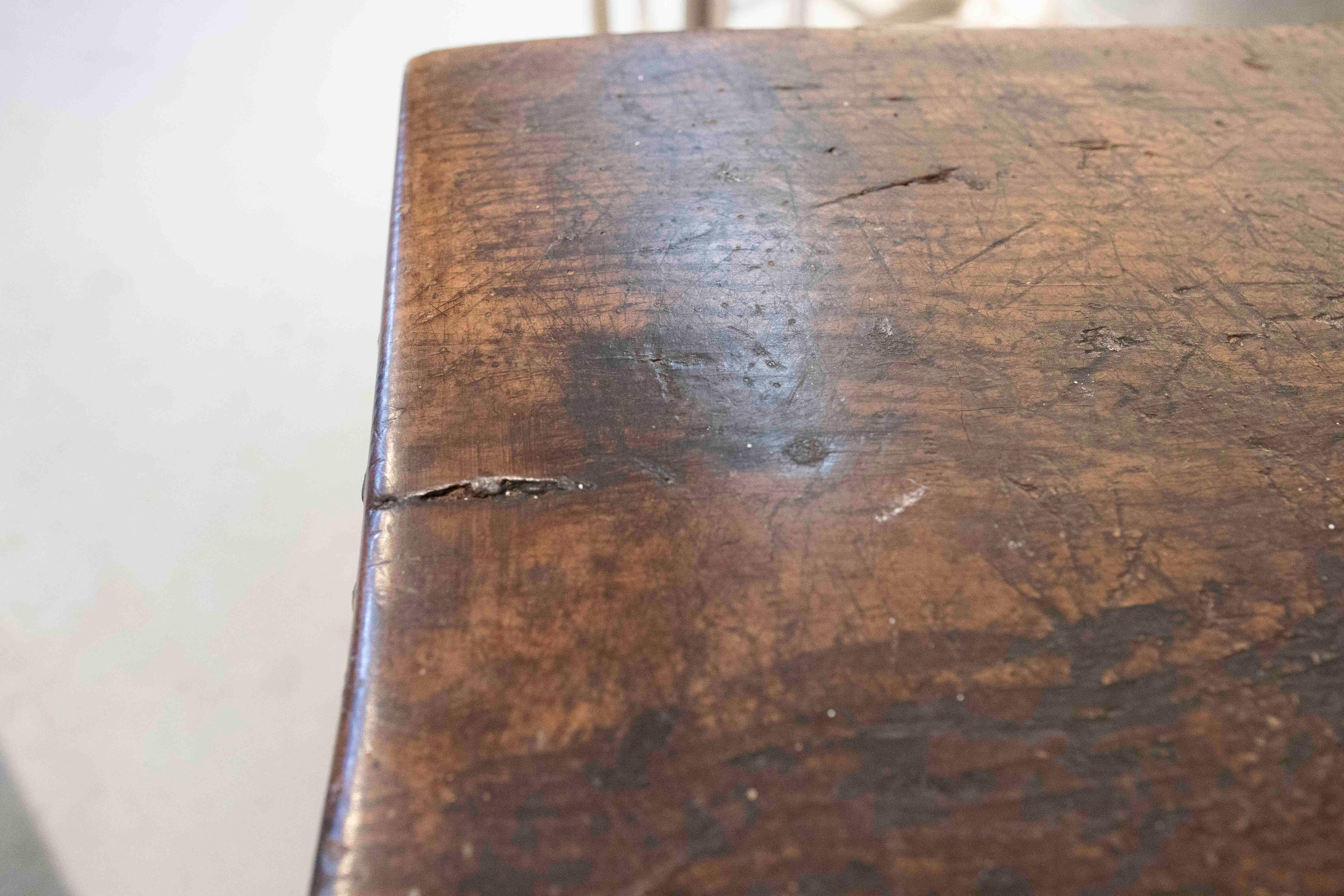 1930s Rustic Wooden Stool Table For Sale 5