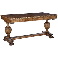 1930
s Scandinavian Carved Birch Art Deco Desk