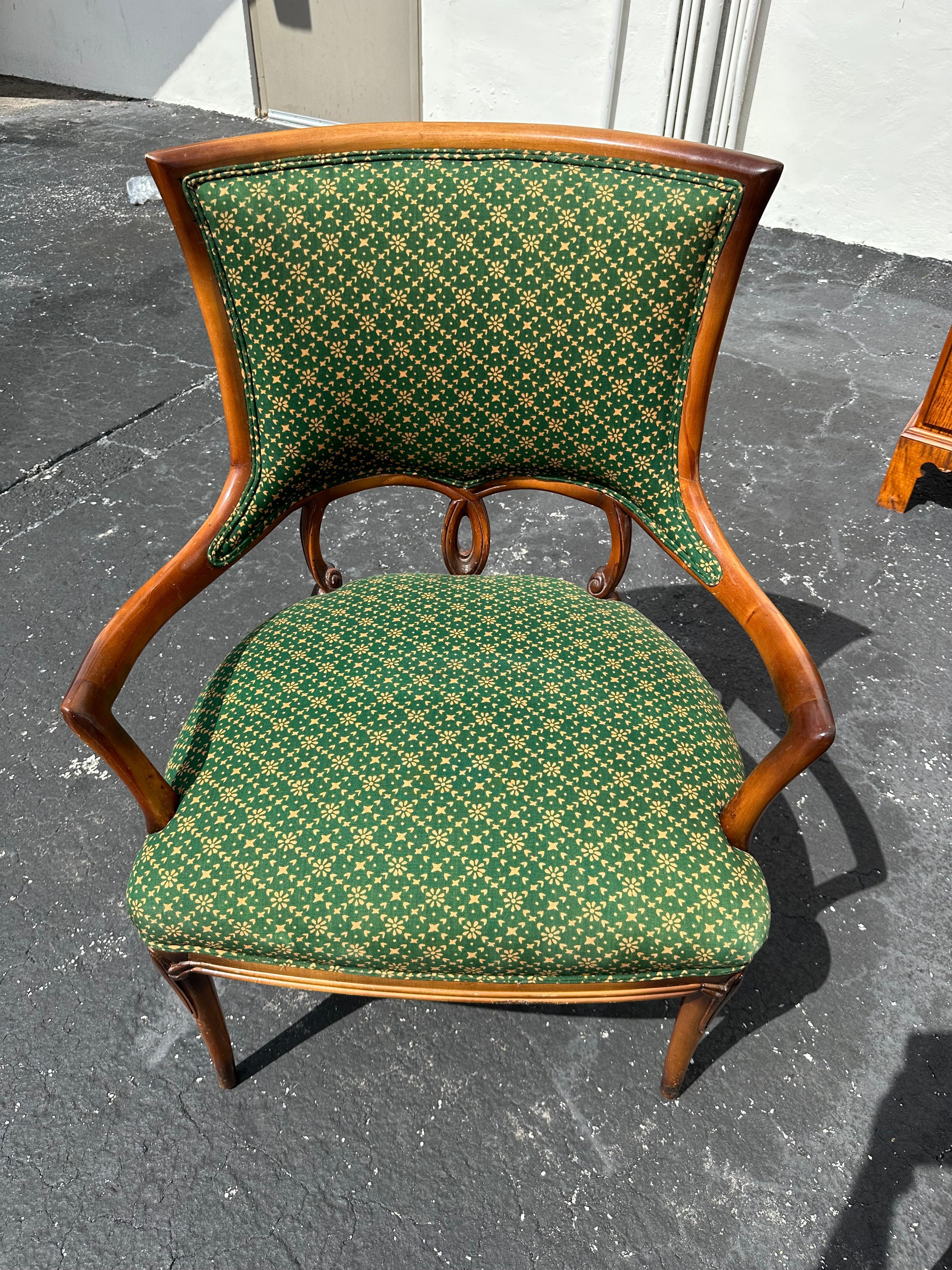 1930s Sculptural Bentwood Art Deco Green Armchairs, Set of 2 en vente 8