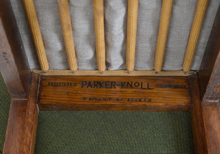 1930s 'Set 3' Parker Knoll PK 569 Art Deco Oak Nesting Stools Chairs in Kvadrat 9