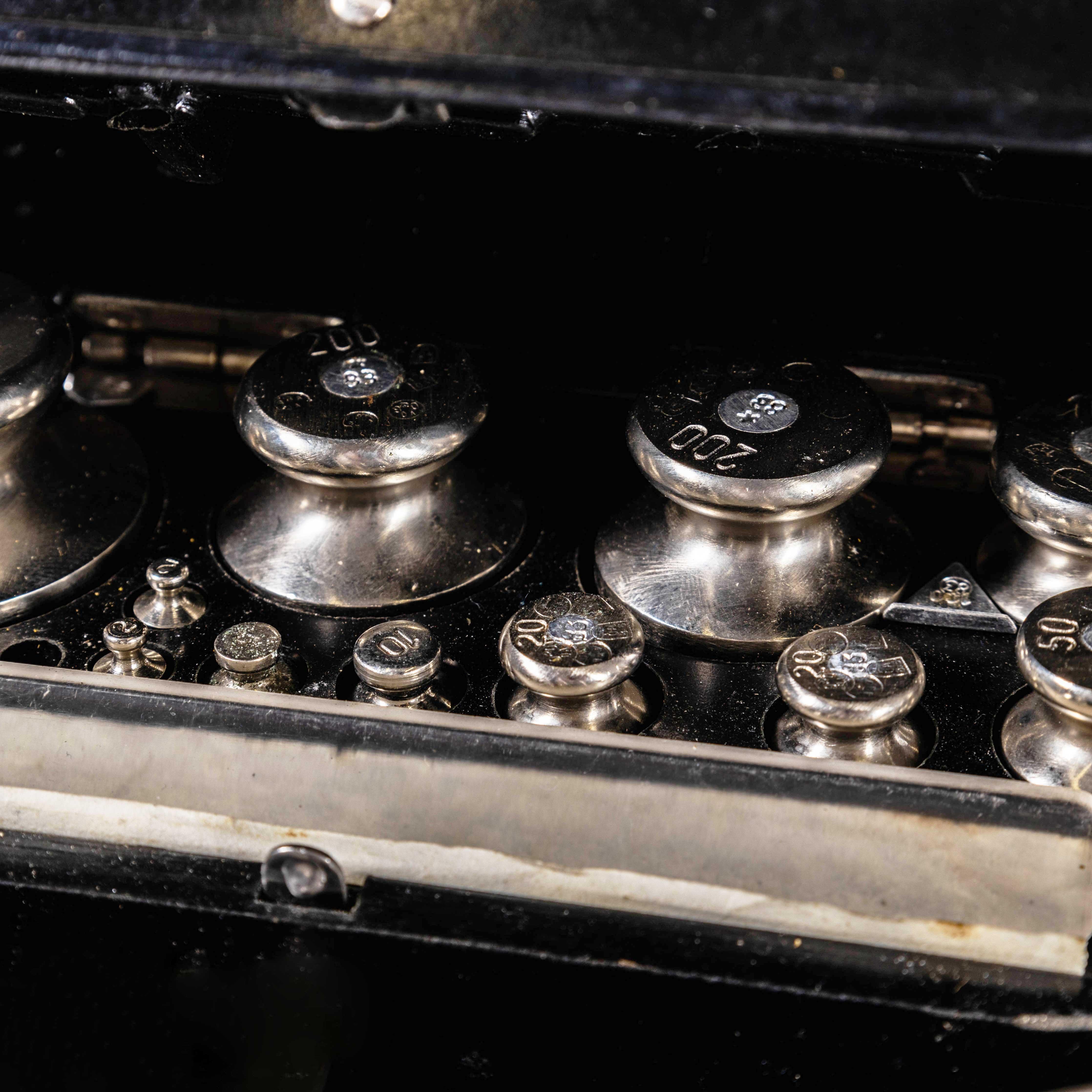 European 1930's Set Of Balance Scale Validation Weights - Large Set For Sale