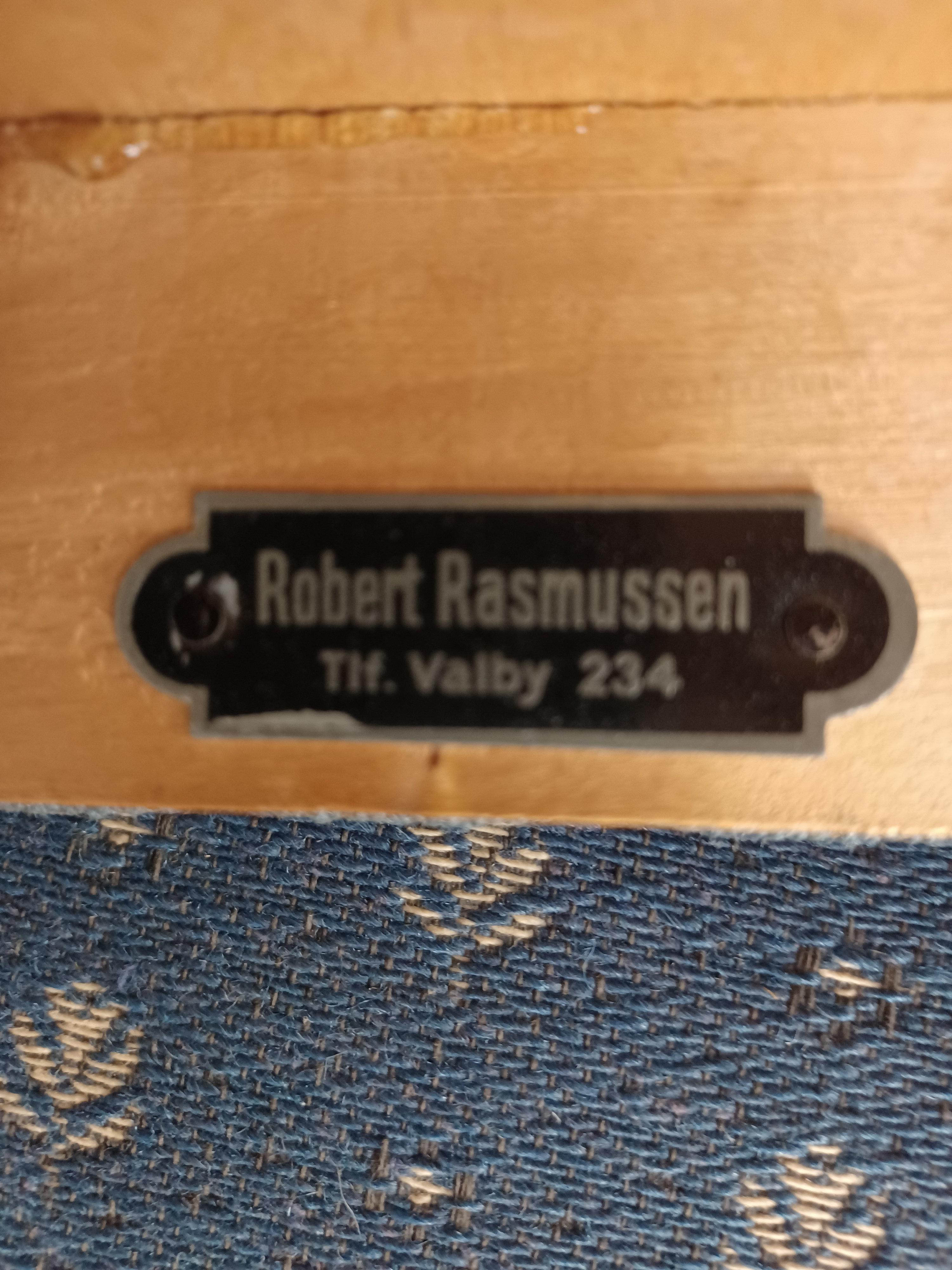 1930's Set of Two Fully Restored Danish Robert Rasmussen Art Deco Stools For Sale 2