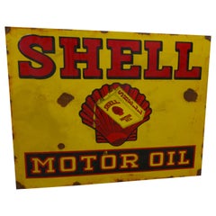1930's Shell Motor Oil Zeichen