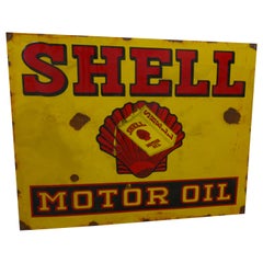 1930's Shell Motor Oil Sign