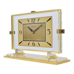 1930s Shreve and Company Art Deco Desk Clock
