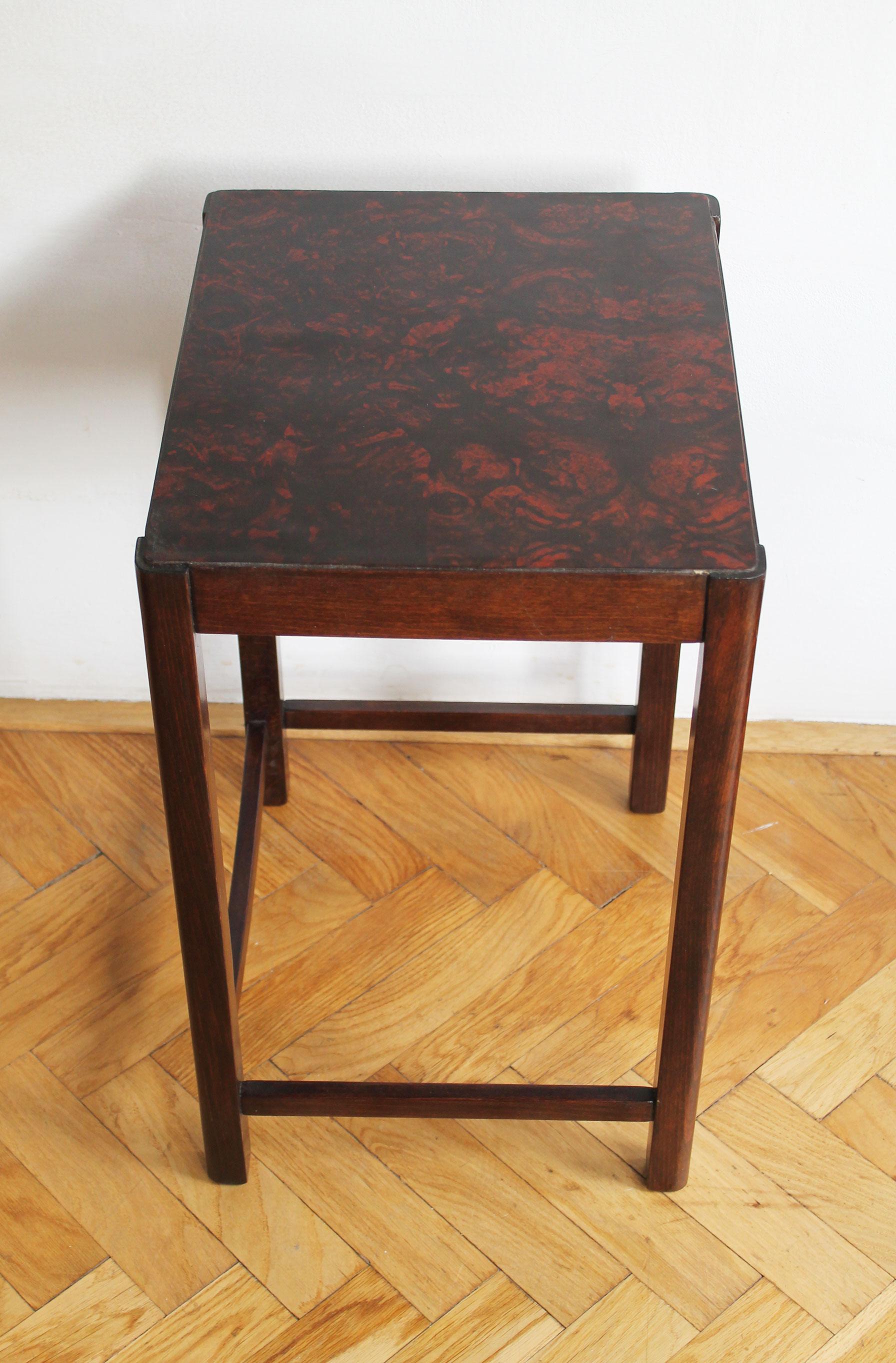 Resin 1930's Side Table by Thonet For Sale