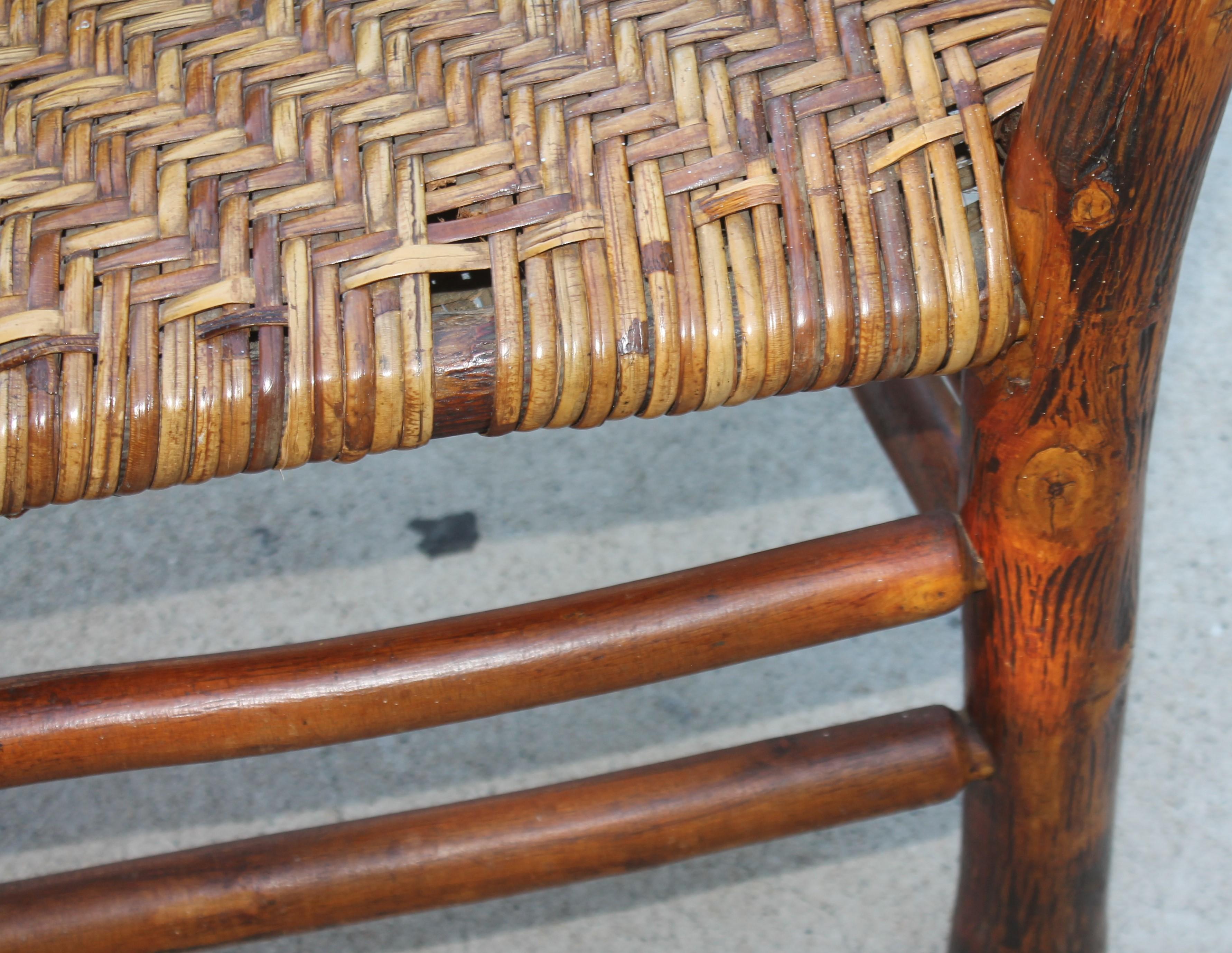 1930s Signed Old Hickory Settee/Bench 3