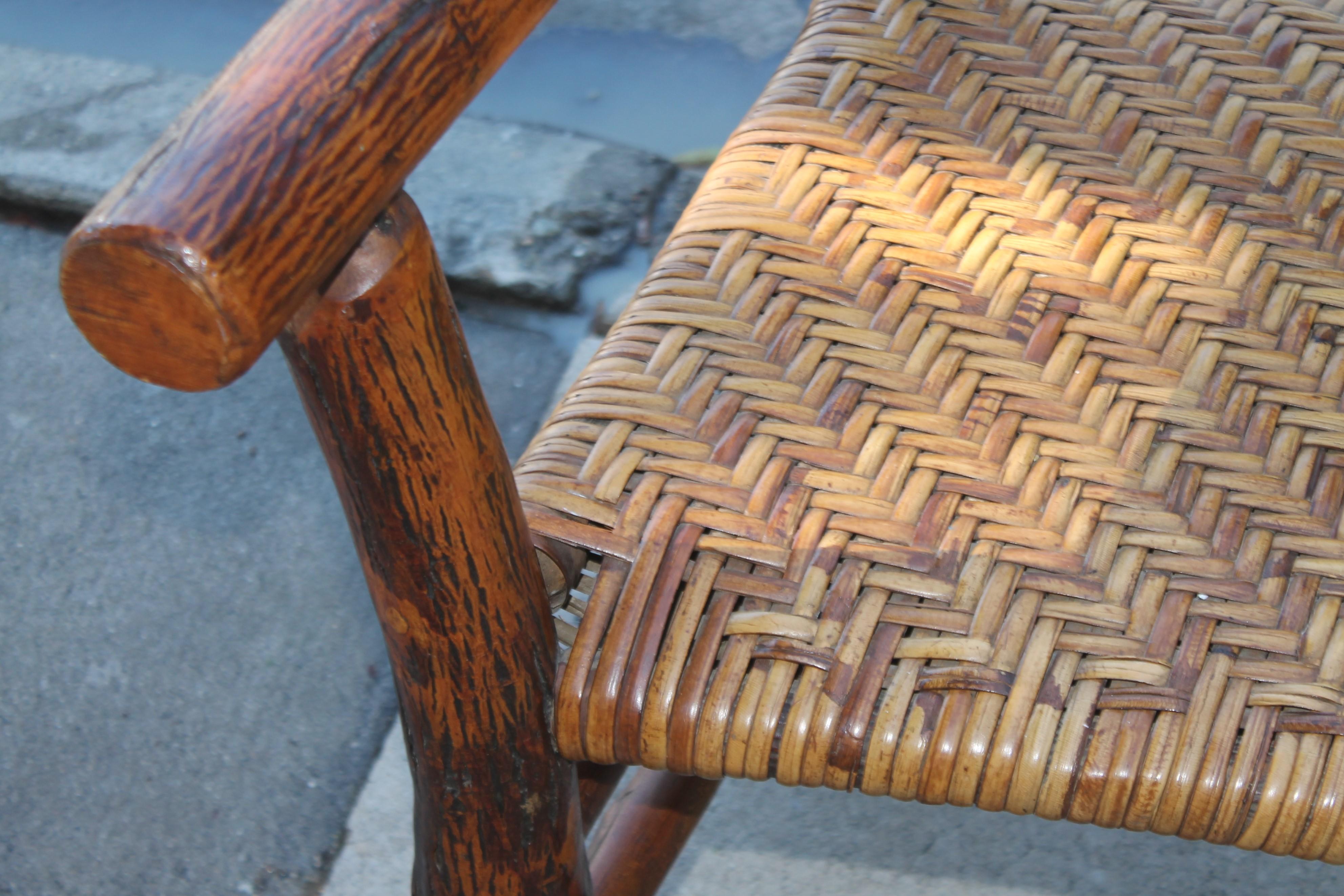 1930s Signed Old Hickory Settee/Bench 4