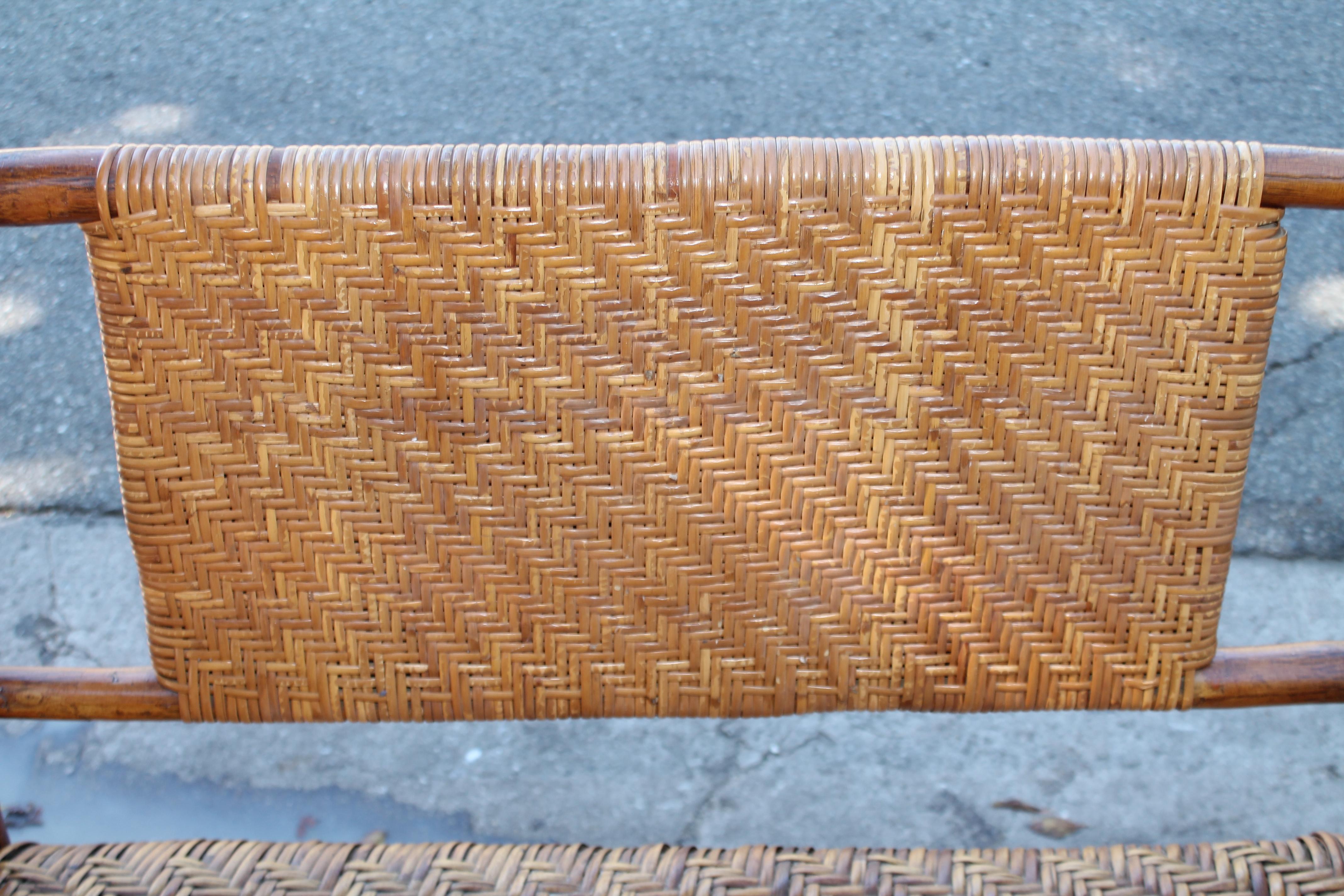 1930s Signed Old Hickory Settee/Bench 1