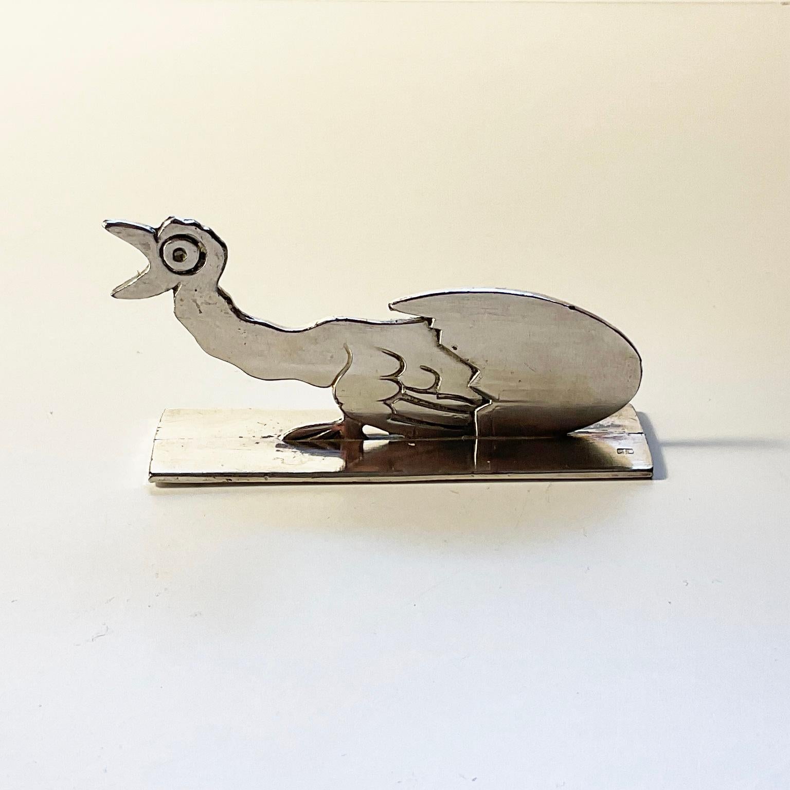The 1930s Silver Plated Knife Rests von dem französischen Illustrator Benjamin Rabier im Zustand „Gut“ in London, GB