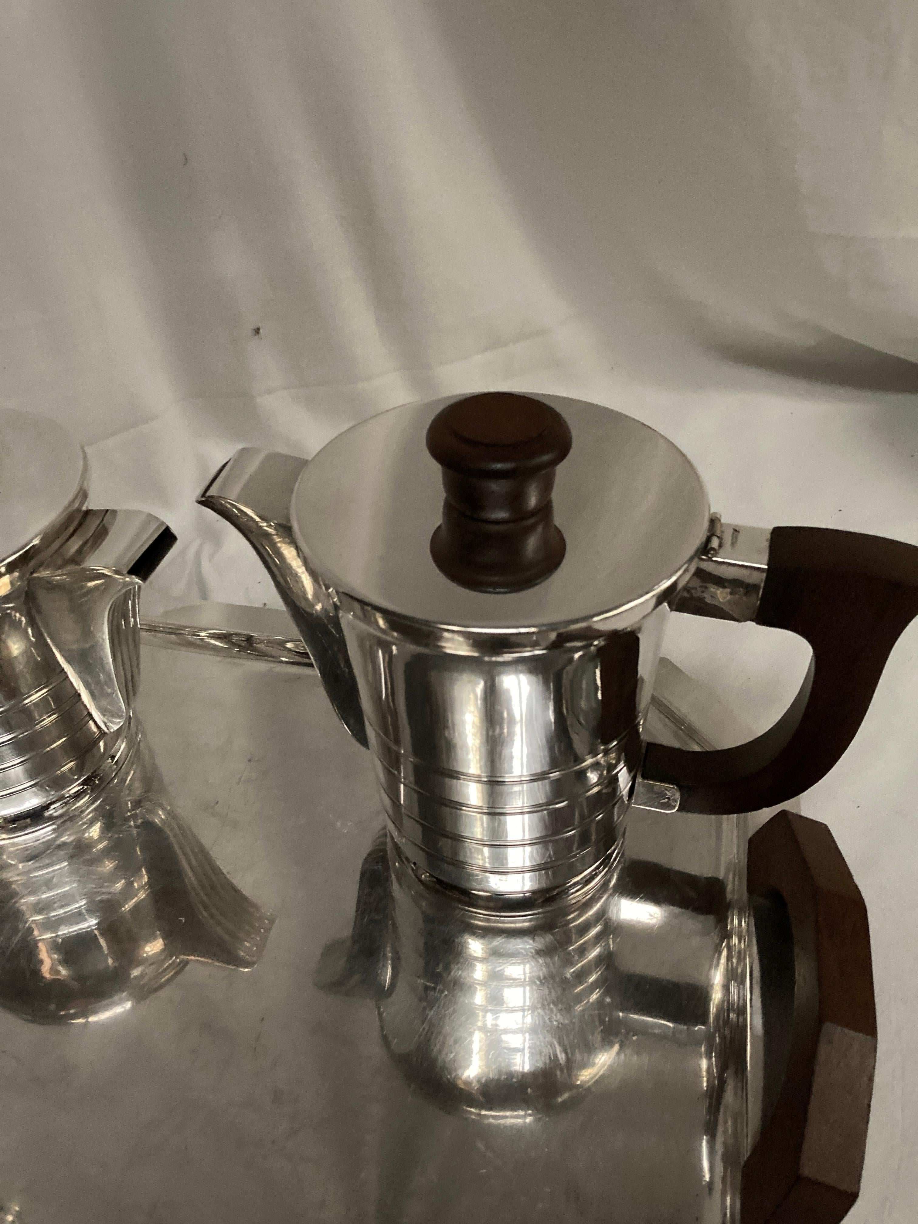 Servizio da tè placcato in argento del 1930 in vendita 2
